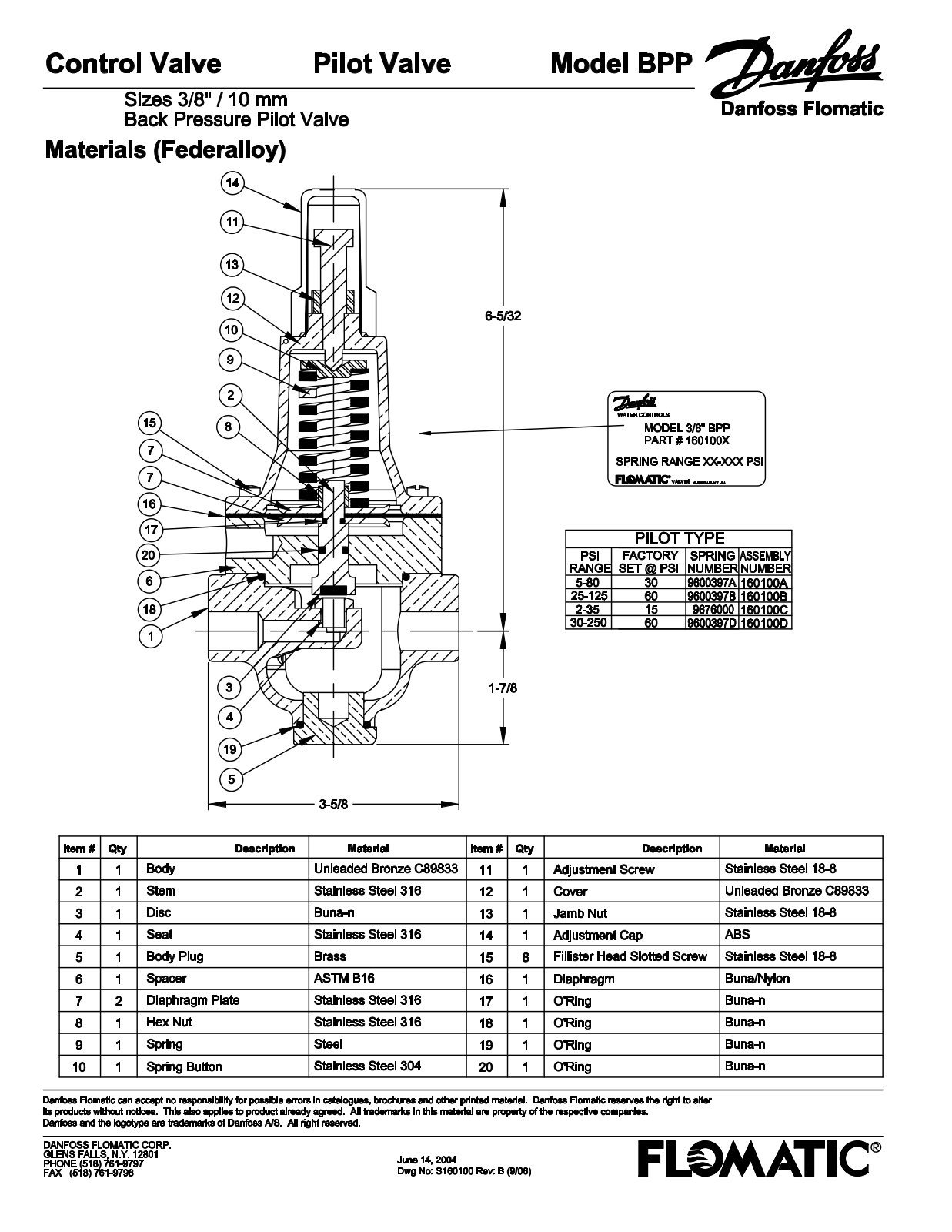 Flomatic BPP3-8 Shematics