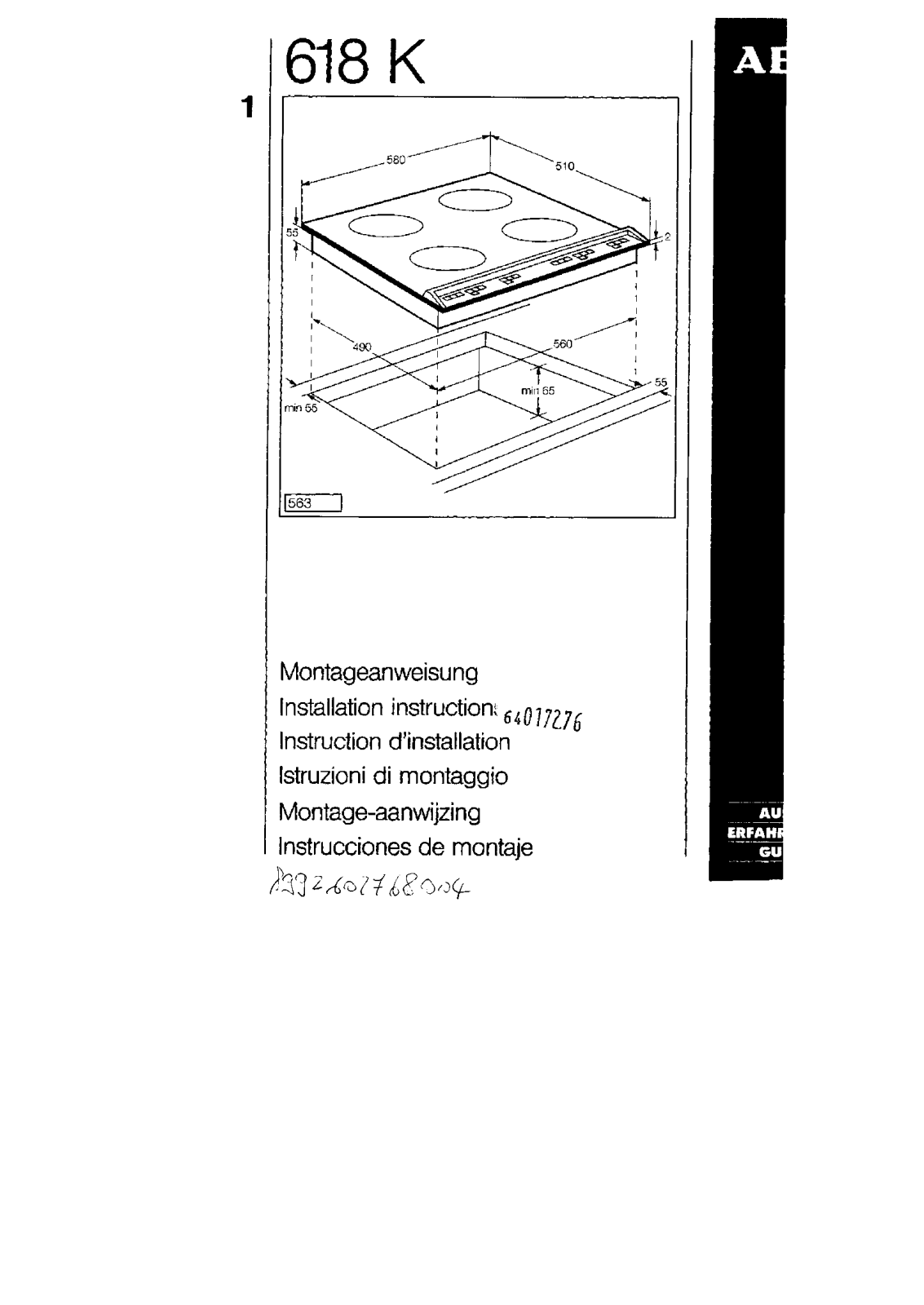 AEG-Electrolux 618K-BN-2 User Manual