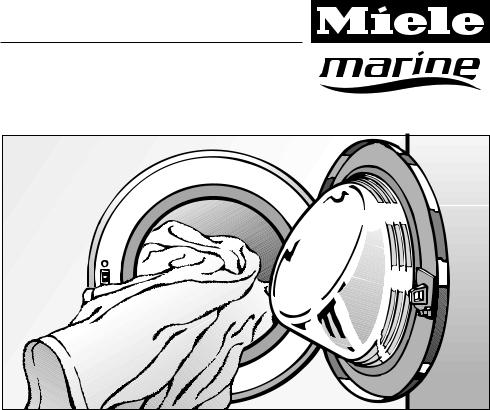 Miele W 3824 WPM Marine User manual