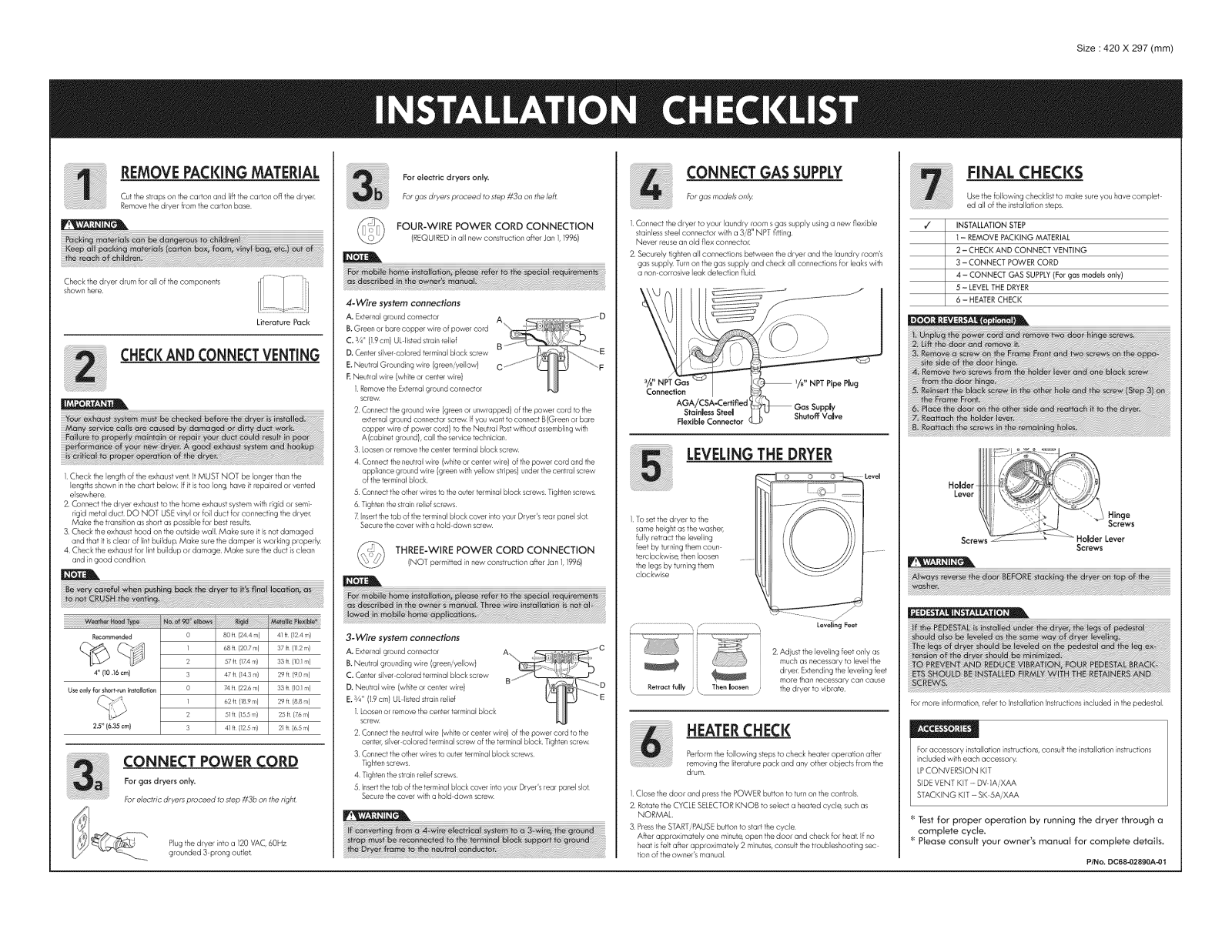 Kenmore 40289032010, 40289032011, 40289032012, 40299032010, 40299032011 Installation Guide - ManualMachine.com