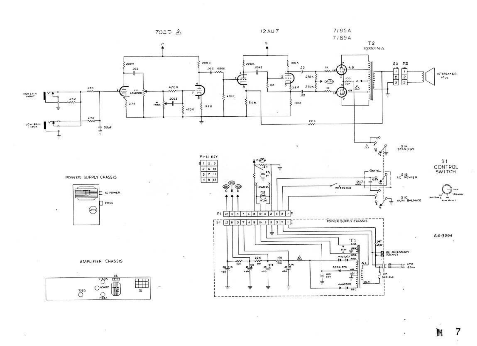 Magnatone m7 schematic