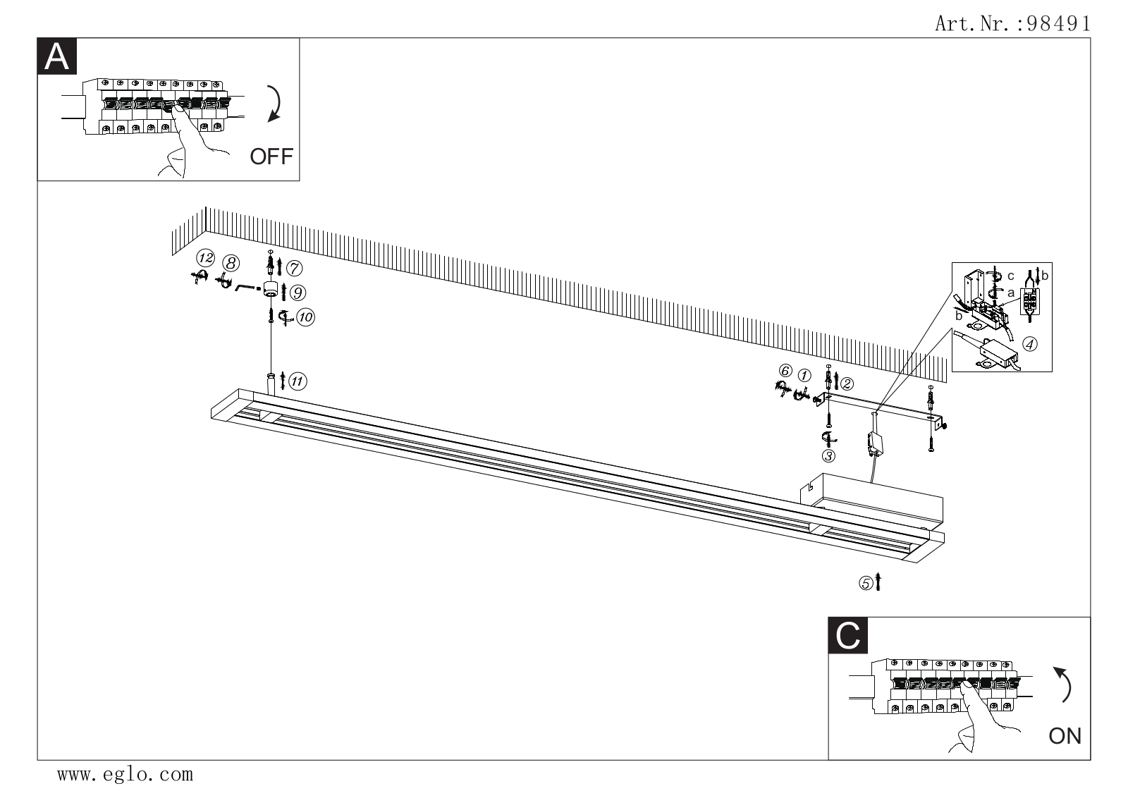 Eglo 98491 operation manual