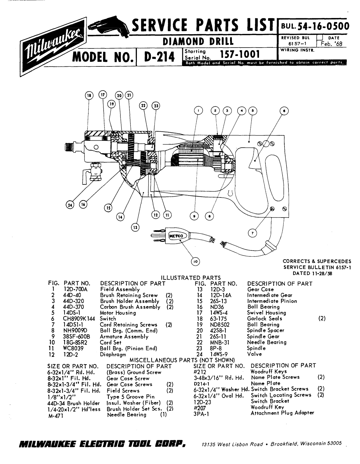 Milwaukee Diamond Drill User Manual - ManualMachine.com