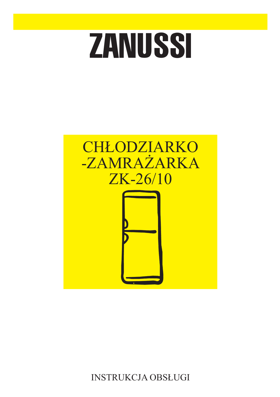 Zanussi ZK26/10R User Manual