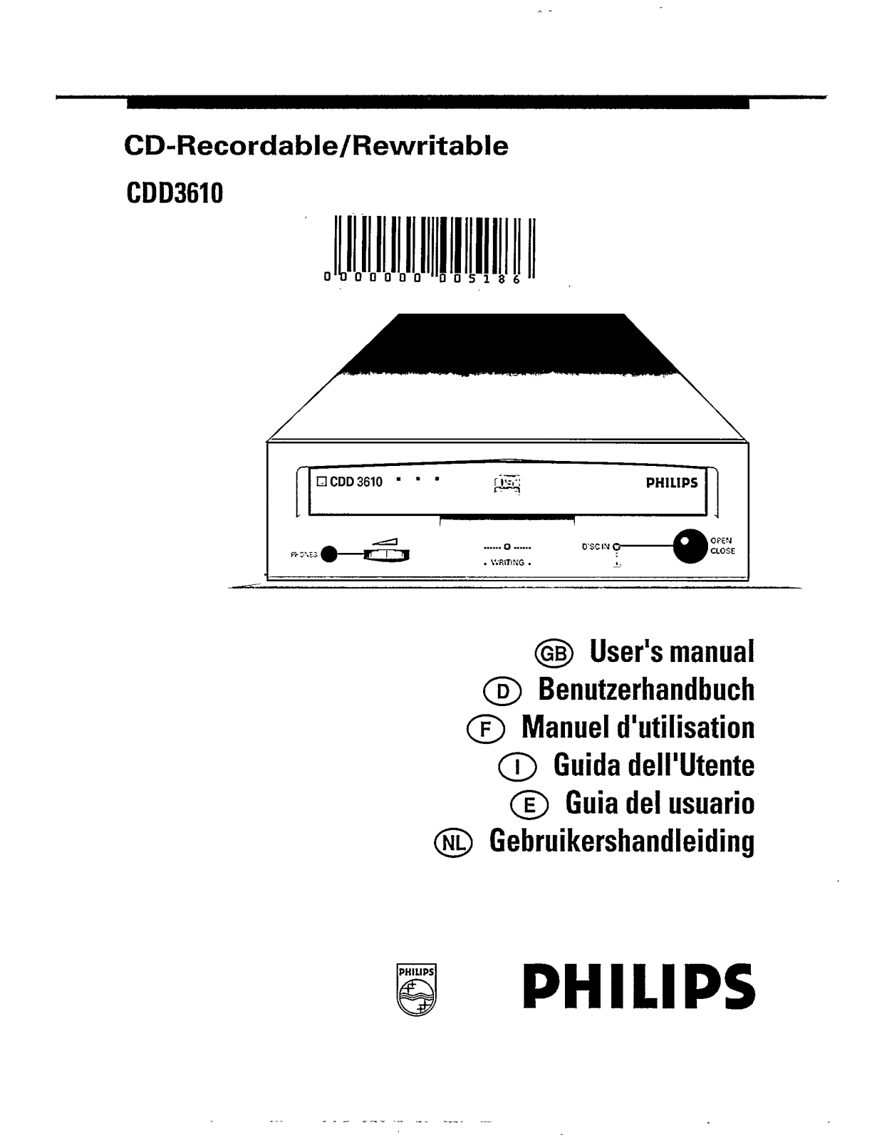 Philips CDD3610/51 User Manual