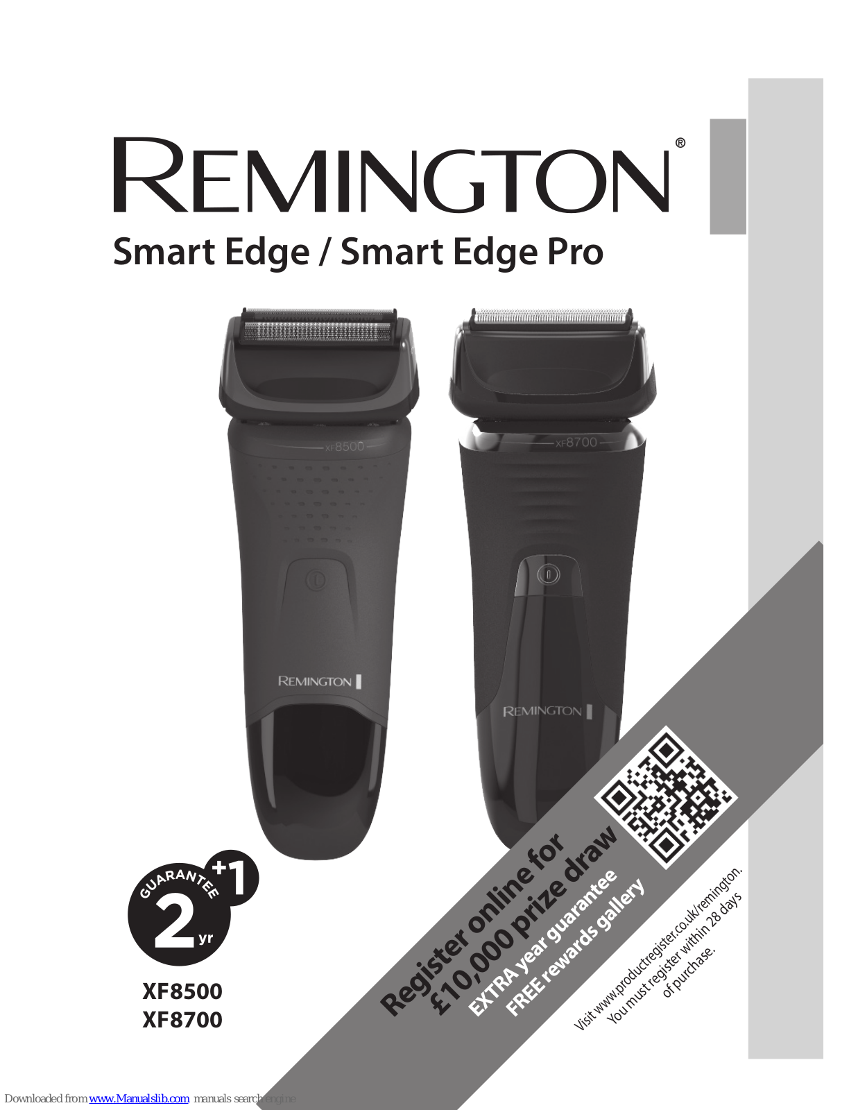 Remington Smart Edge, Smart Edge Pro, XF8500, XF8700 User Manual