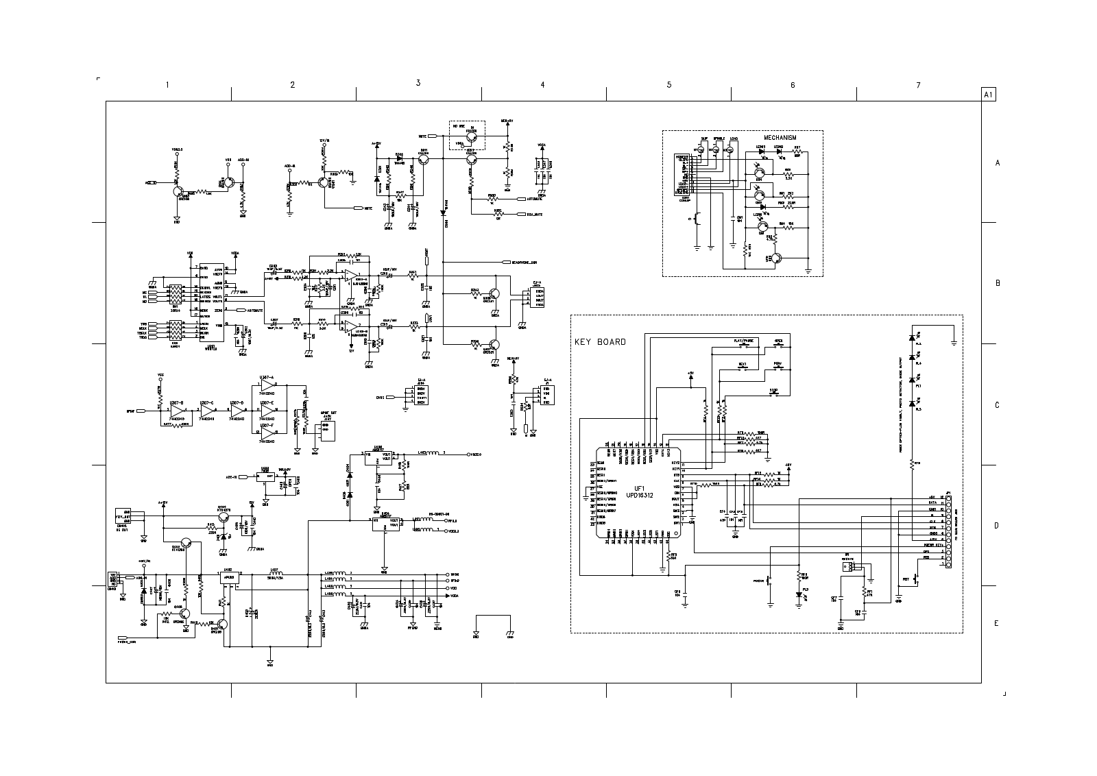 Prolodgy DVD-200 MKII schematic diagram (AV + POWER & KEY)