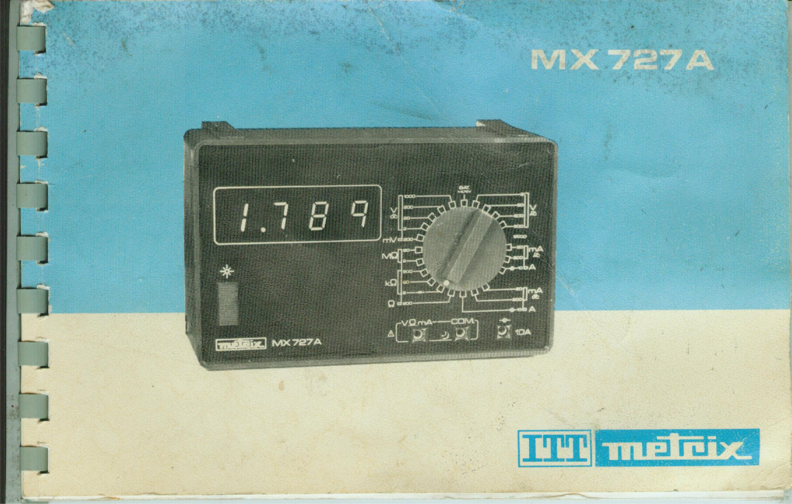 Metrix MX727A Service manual