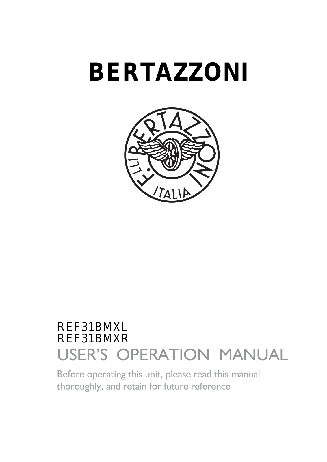 Bertazzoni BER10399 Owner Manual - ManualMachine.com
