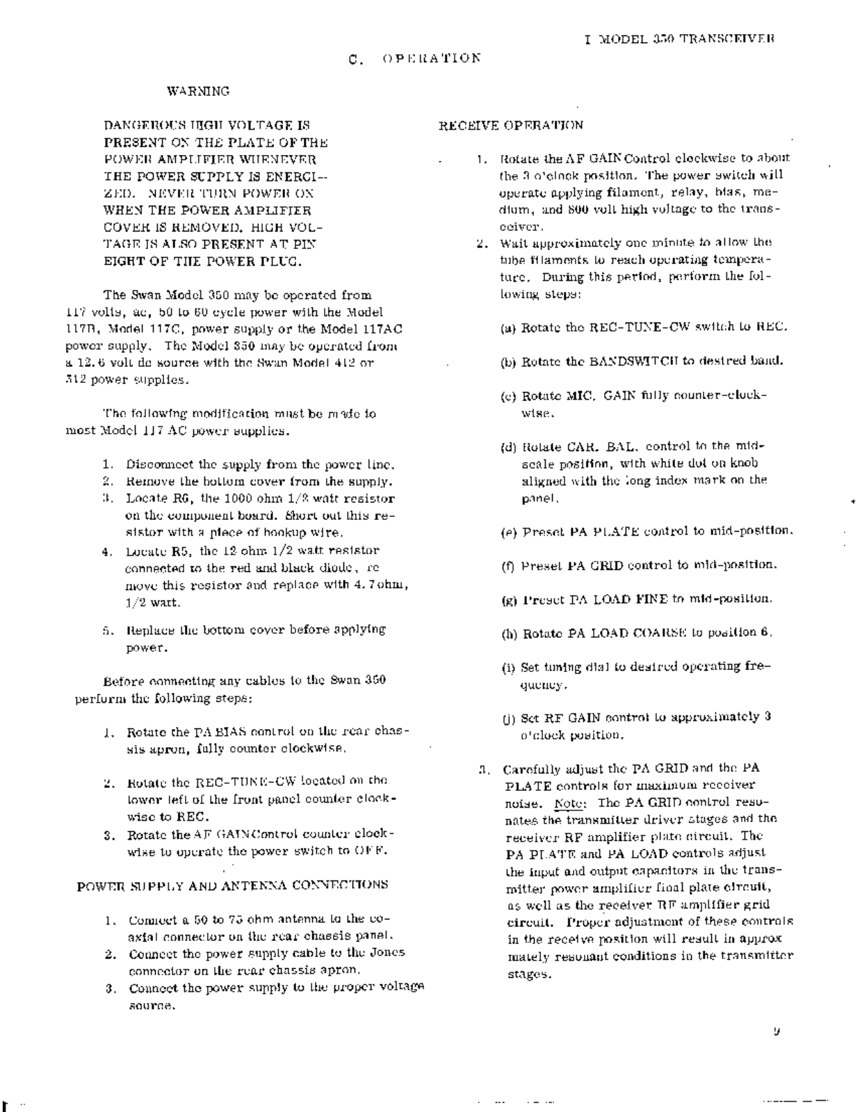 Swan 350 User Manual (PAGE 08)