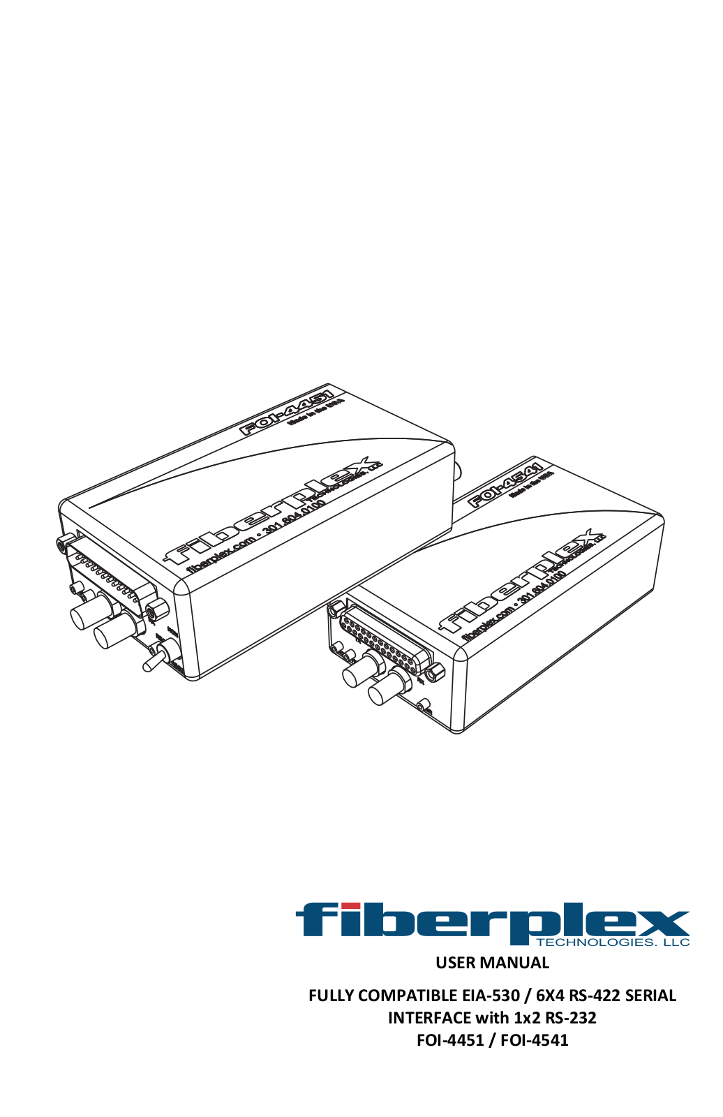 FiberPlex FOI-4451 User Manual