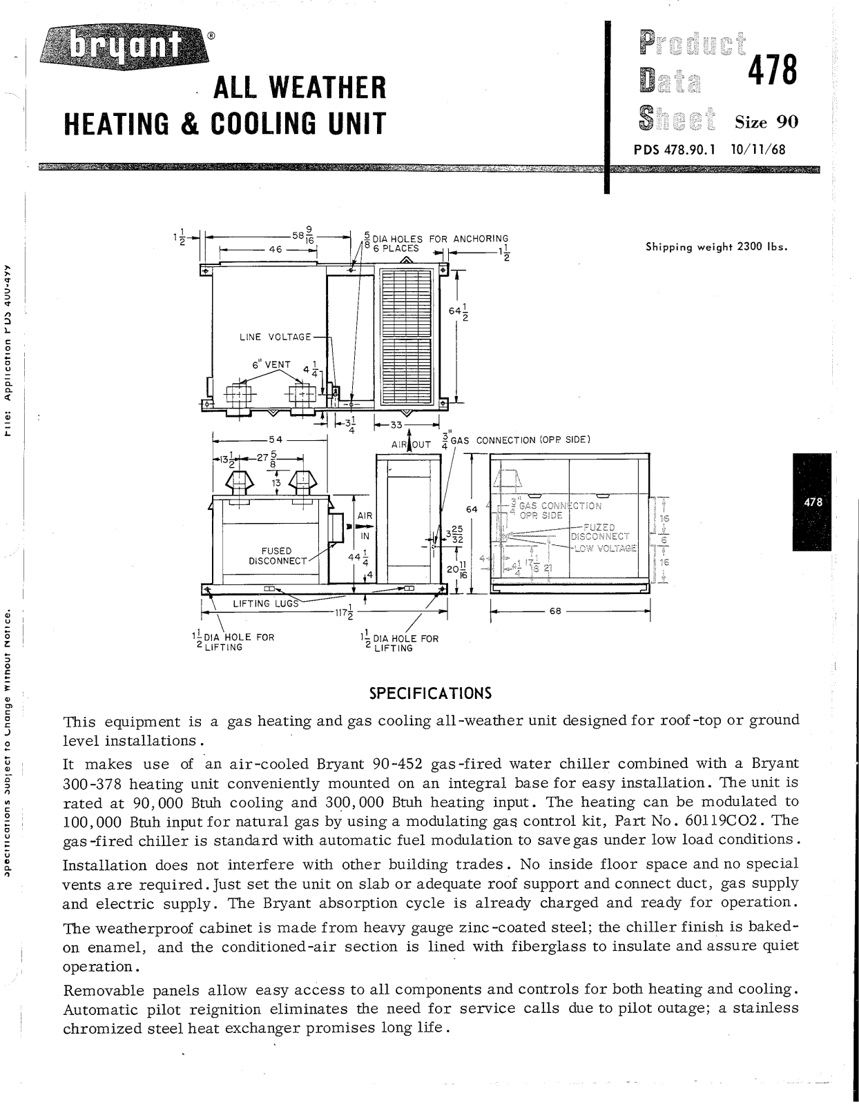 Bryant 478 User Manual