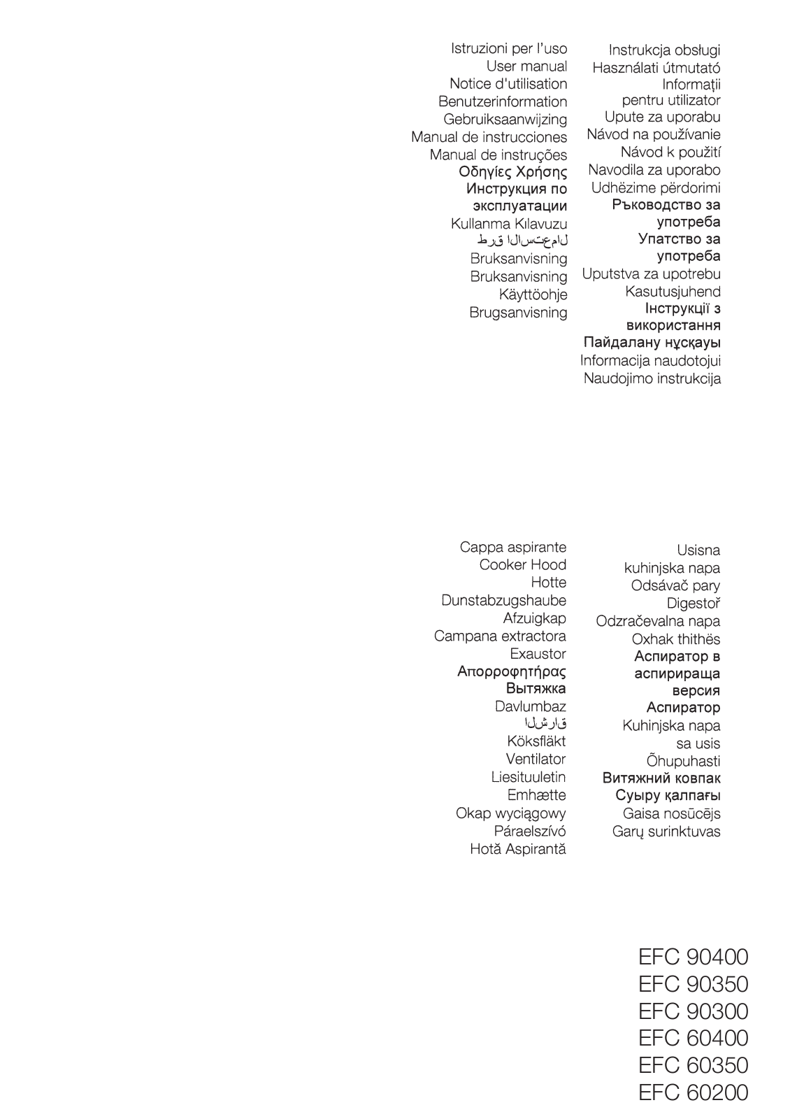 Electrolux EFC90300X User Manual