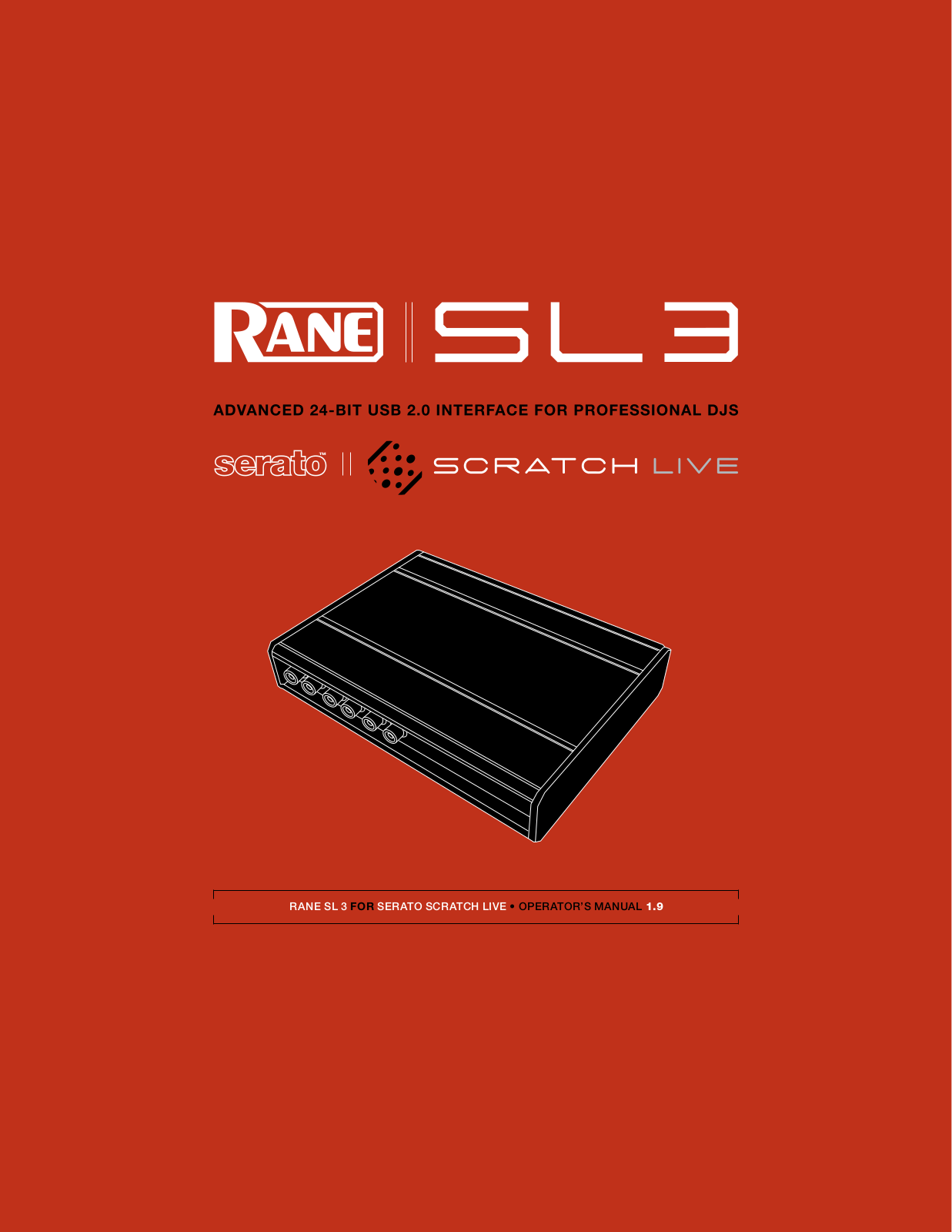 Rane SL3 User Manual