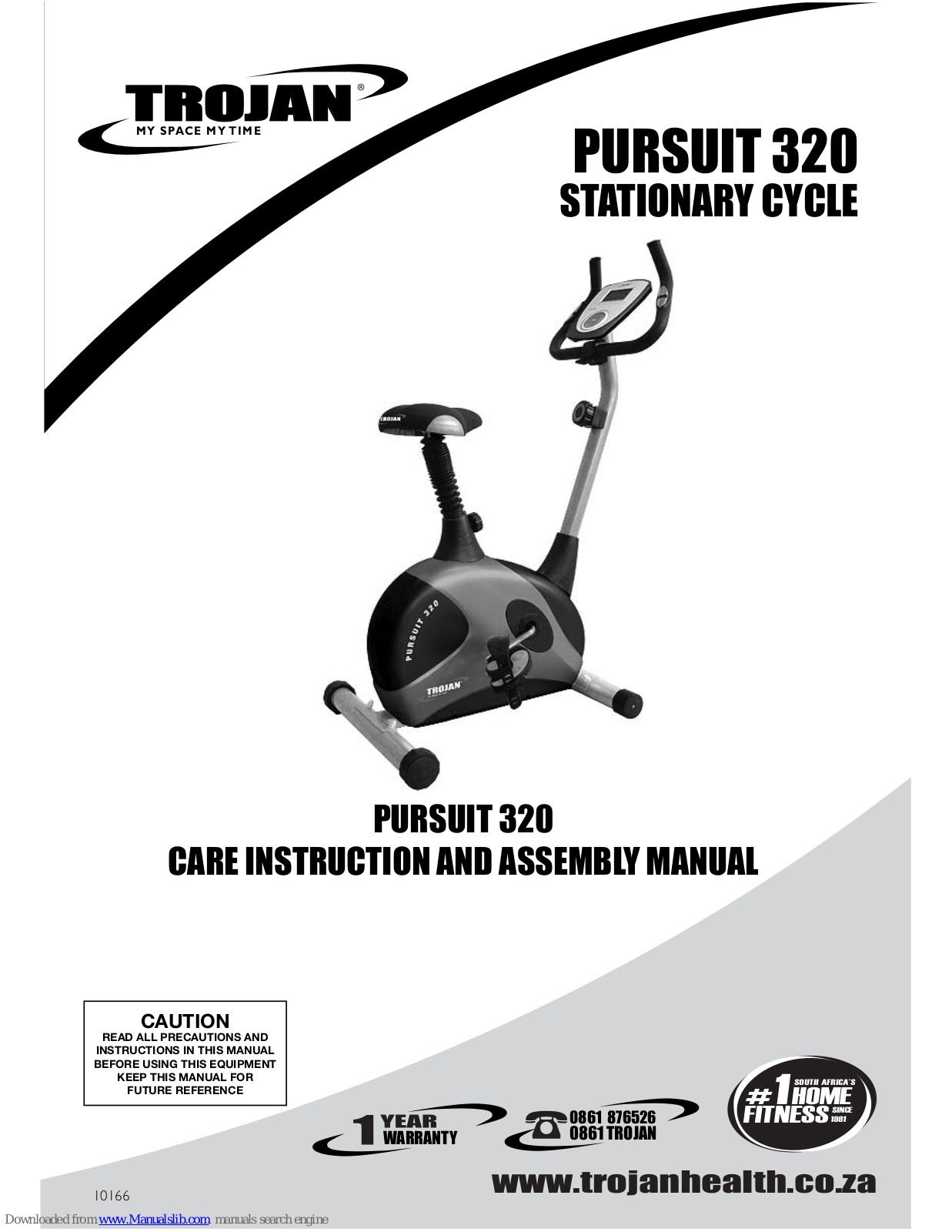 Trojan PURSUIT 320 Care Instructions And Assembly Manual