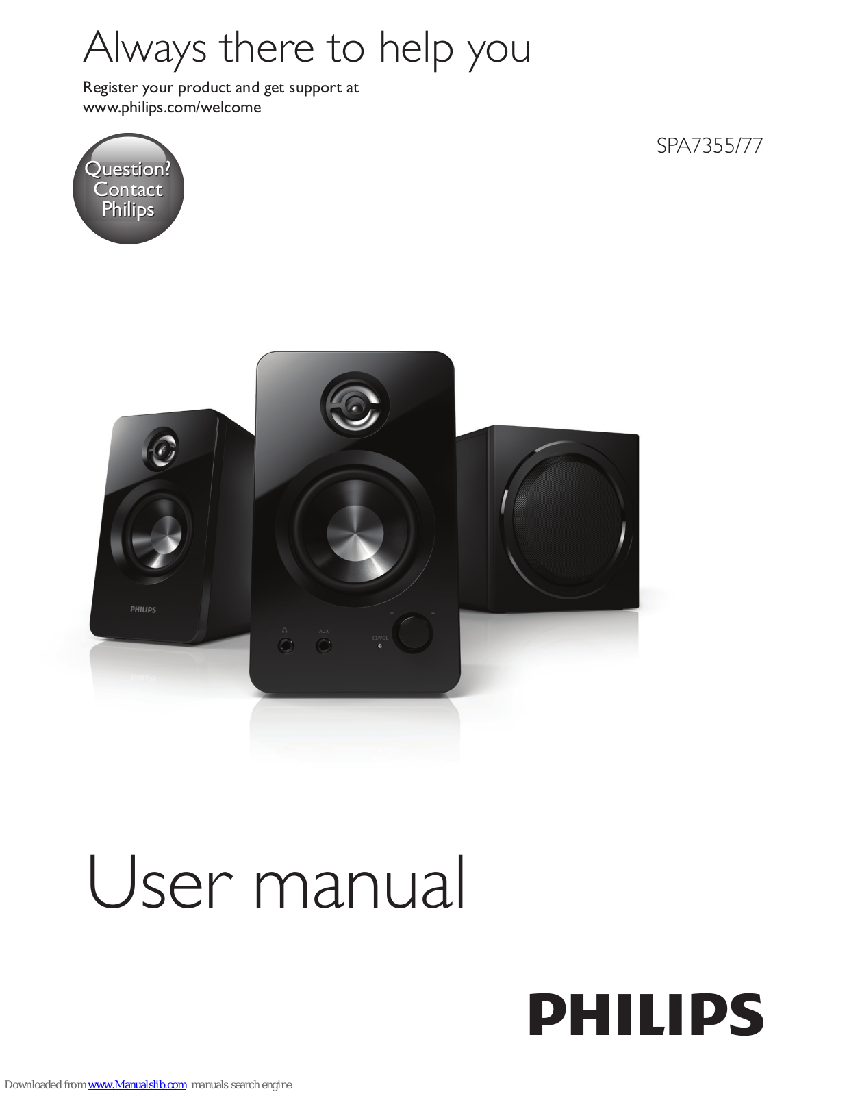 Philips SPA7355/77, SPA4355 User Manual - ManualMachine.com