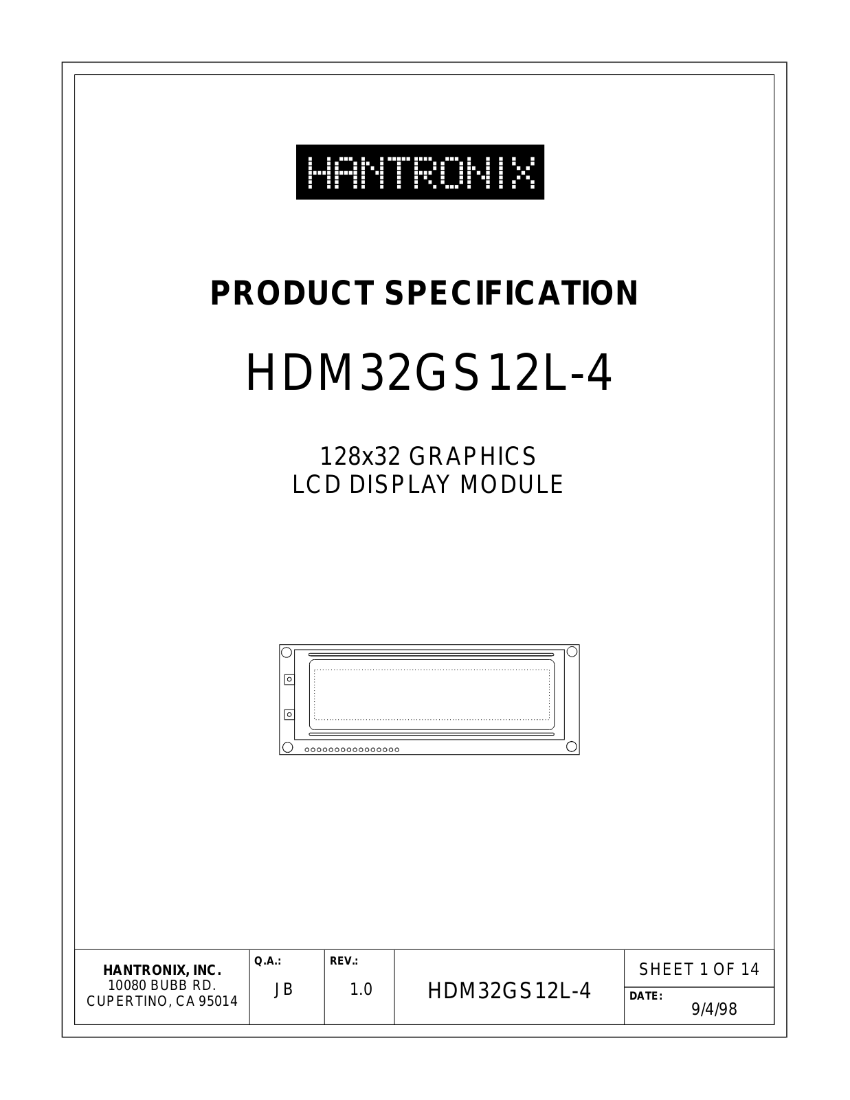 HANTRONIX HDM32GS12L-4 Datasheet