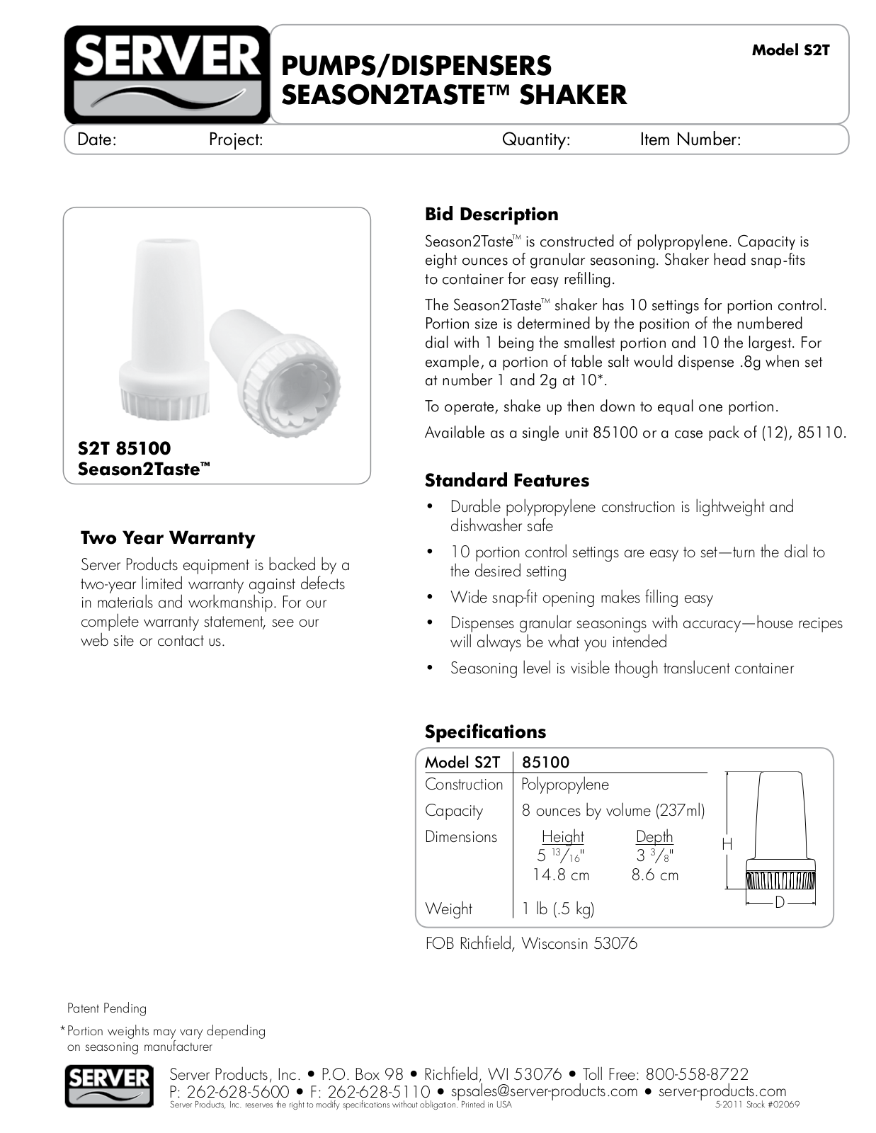 Server Products S2T User Manual