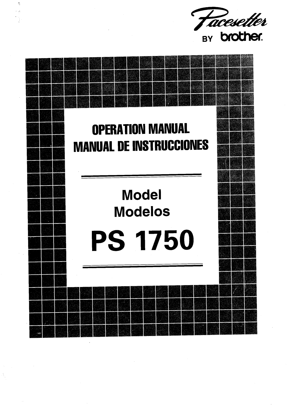 Brother PS-1750 Owner's Manual