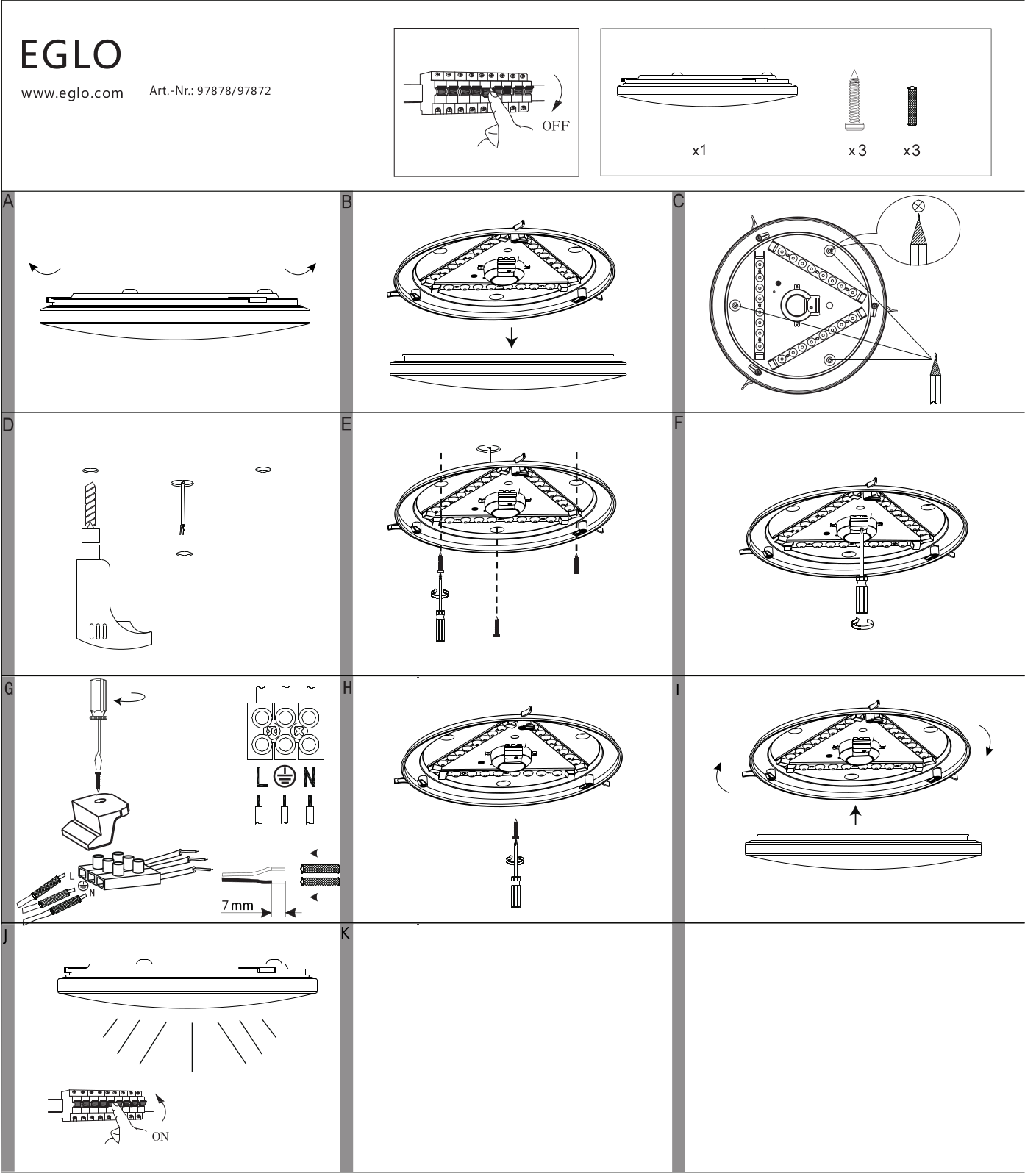 Eglo 97872 User manual