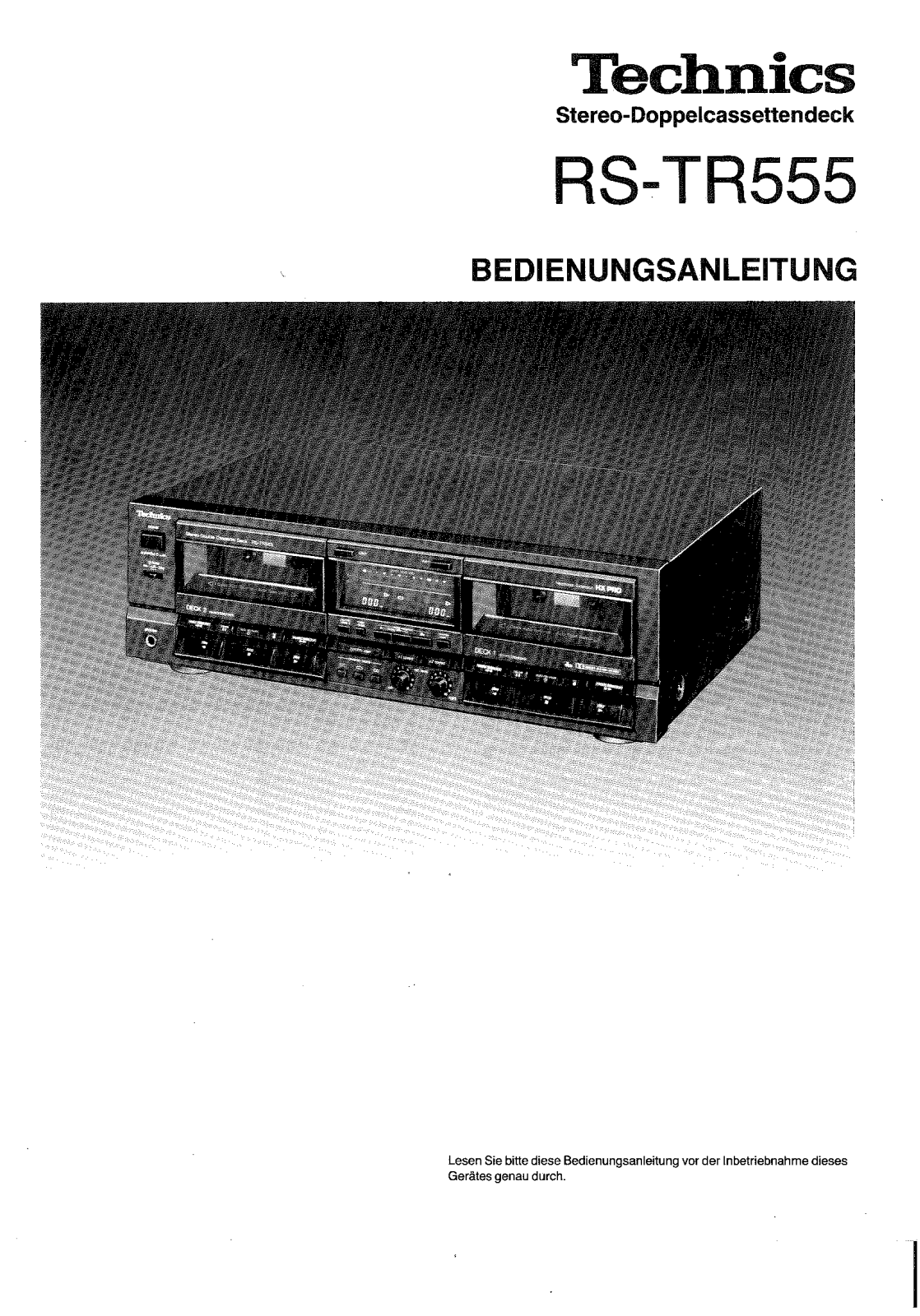 Technics RS-TR555 User Manual