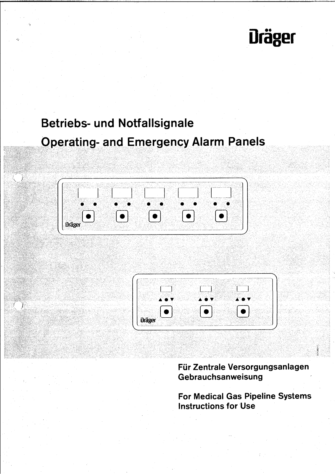 Drager Medical Gas Pipeline System User manual