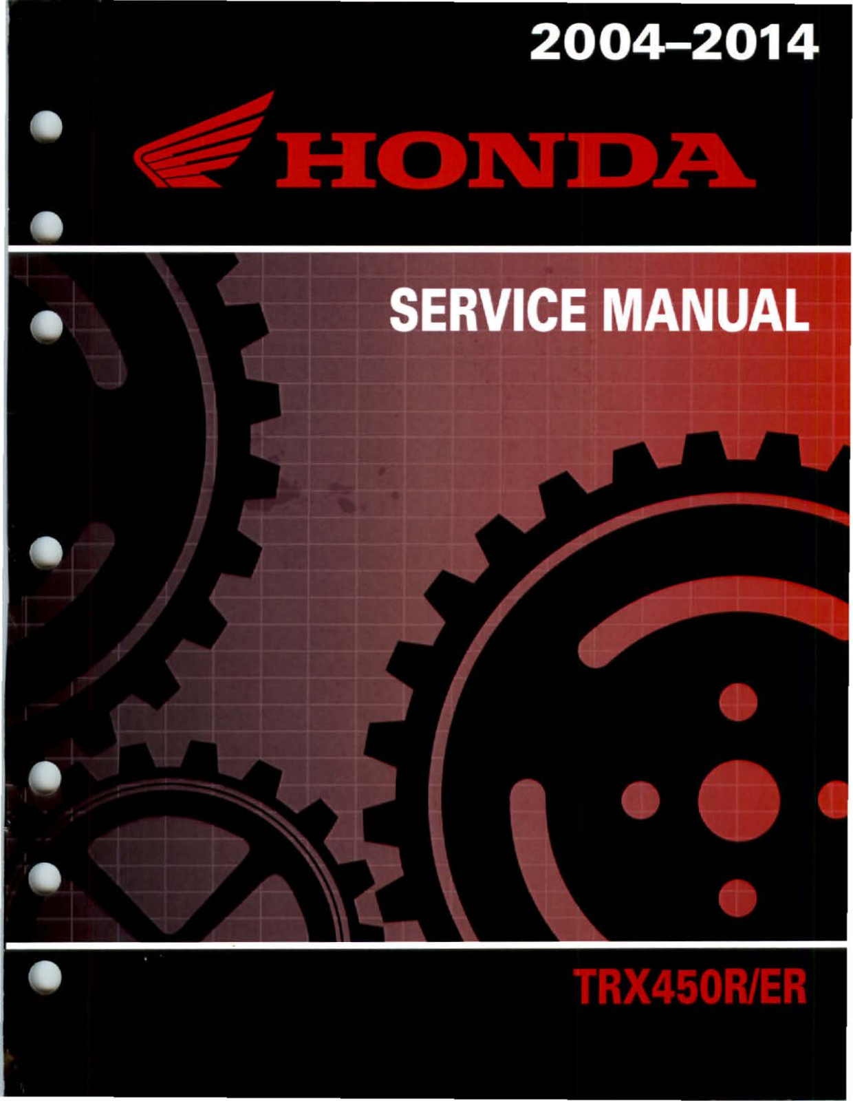 Honda TRX450R 2004-2014 Service Manual