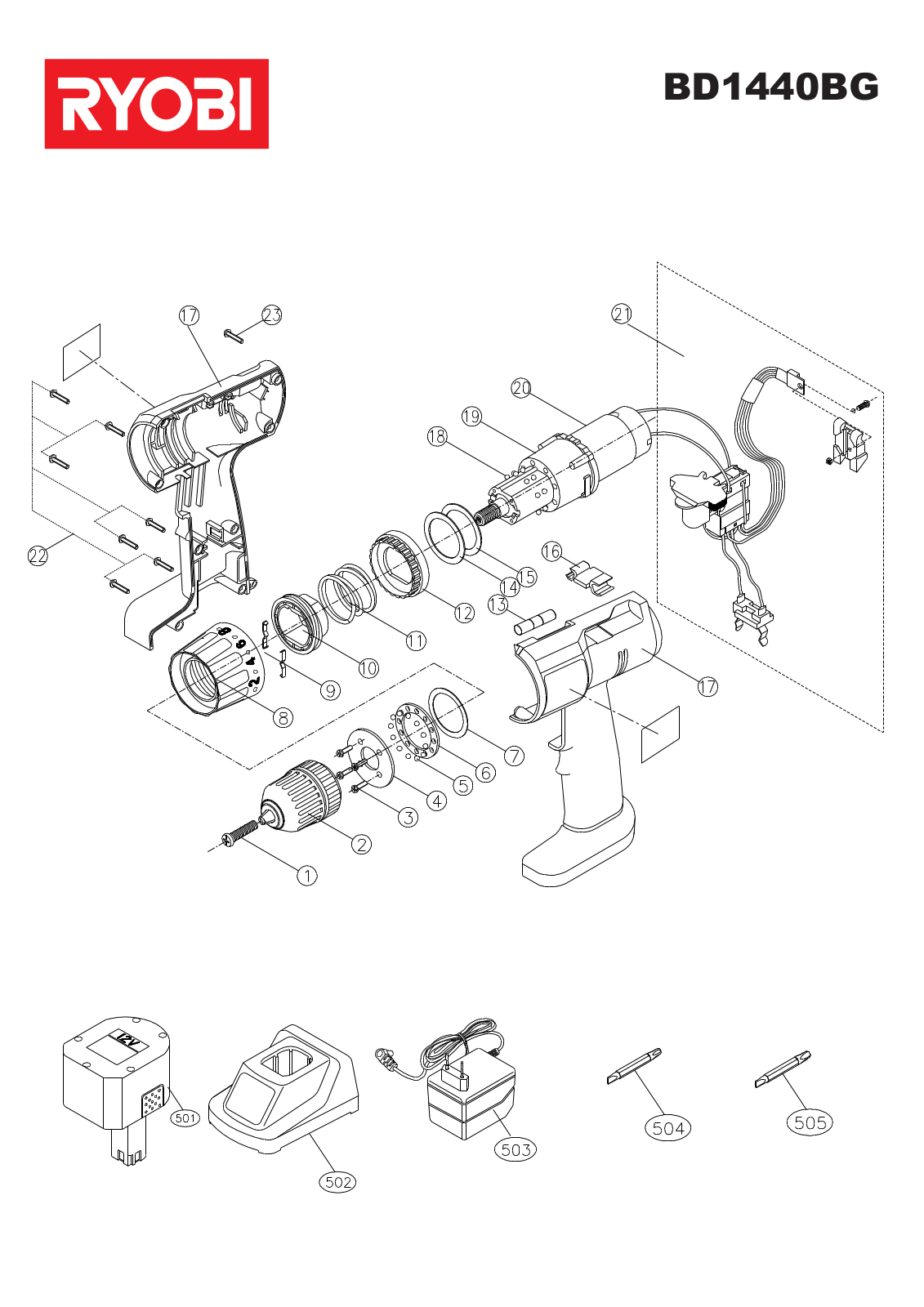 Ryobi BD1440BG User Manual