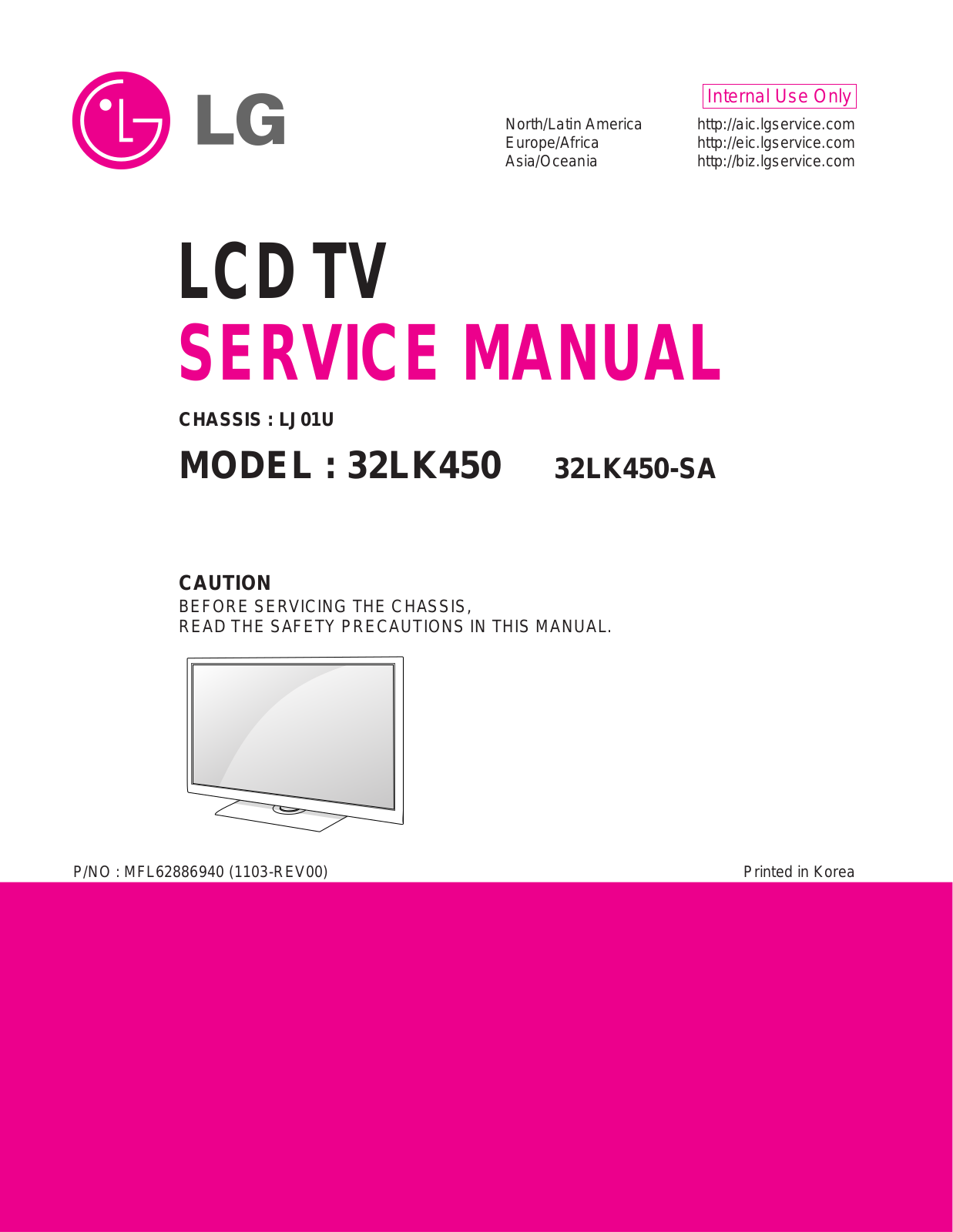 LG 32LK450-SA Schematic