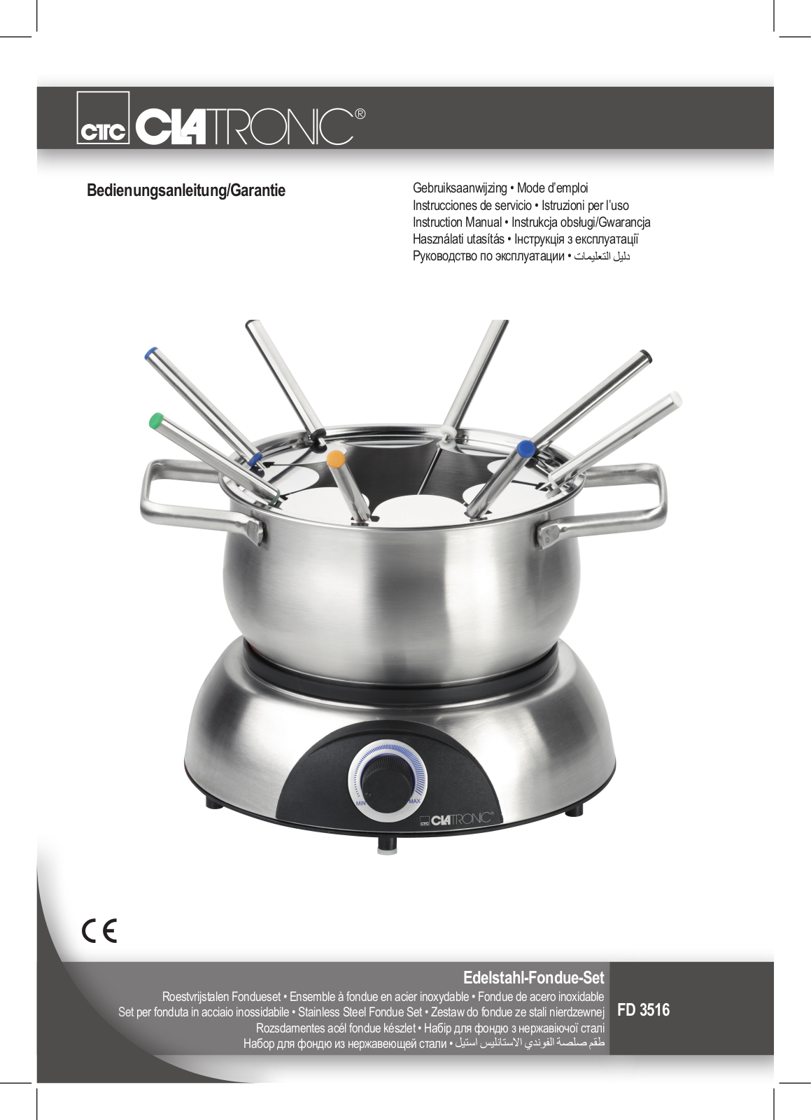 Clatronic FD 3516 User guide