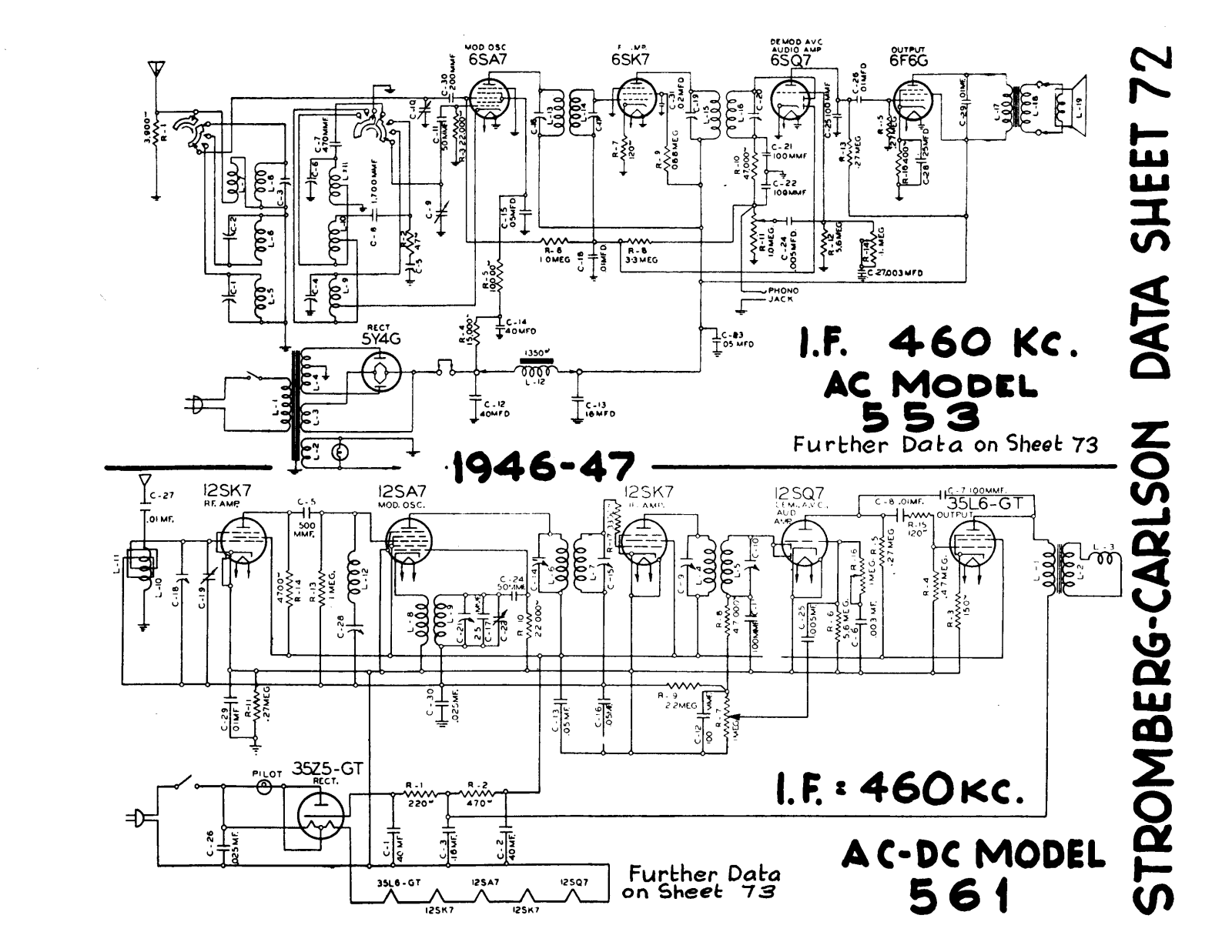 Stromberg Carlson 553561 schematic