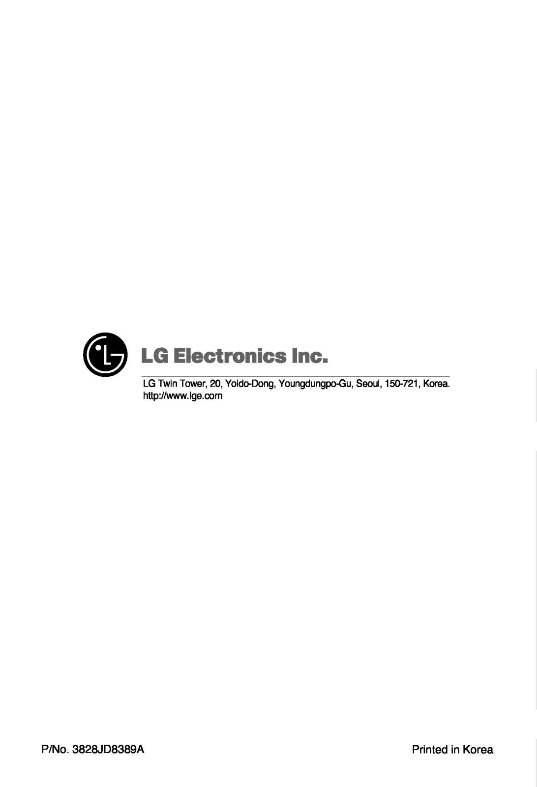 LG GR-181SXA User Manual