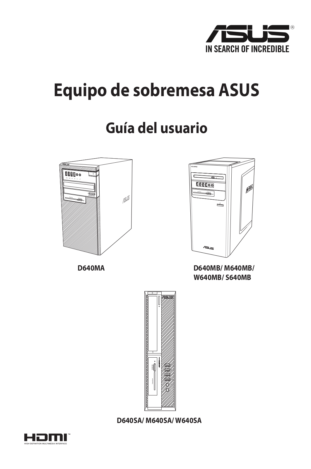 Asus D640SA, D640MA, S640MB, D640MB User’s Manual