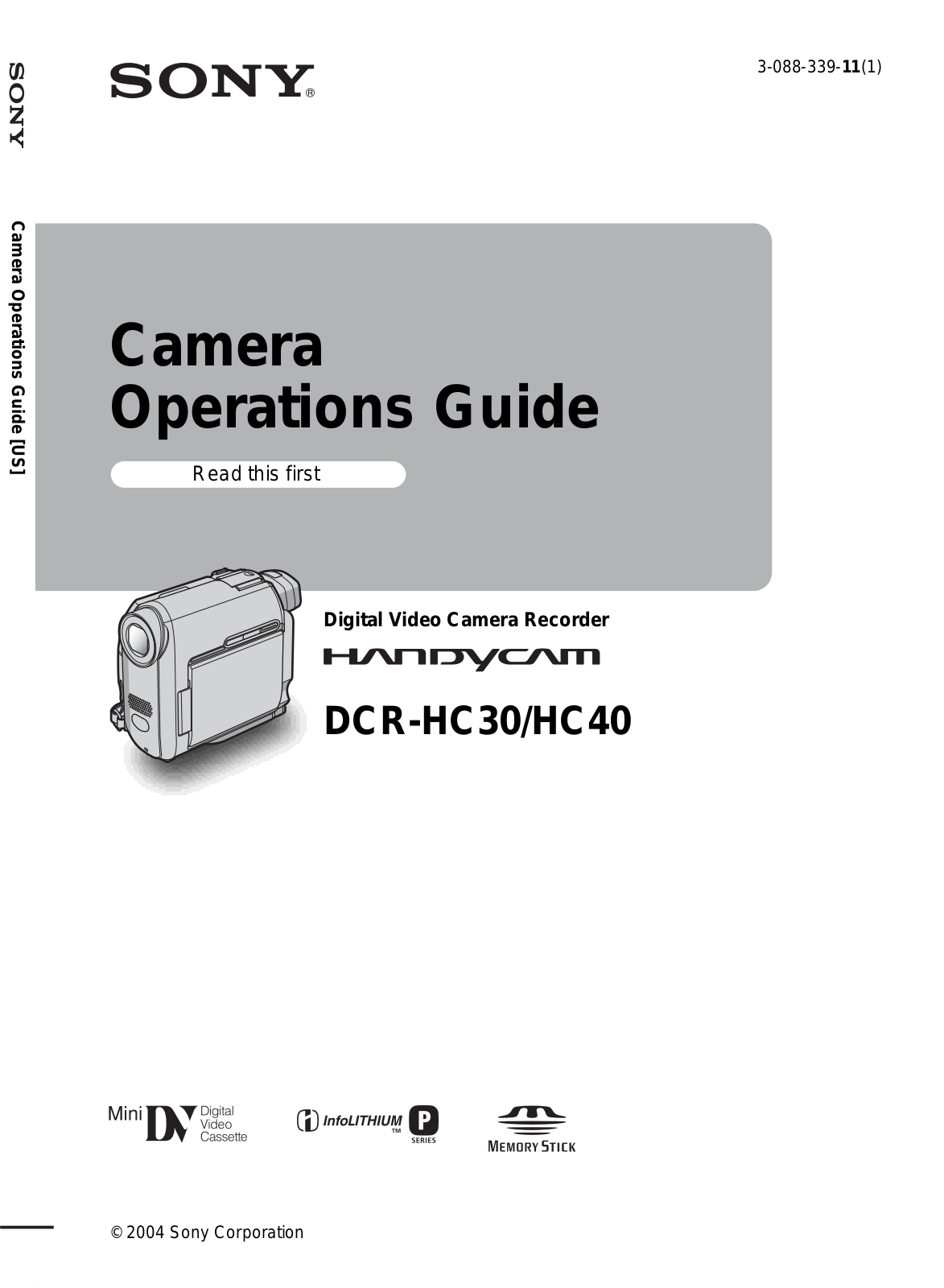 Sony DCR-HC30 User Manual