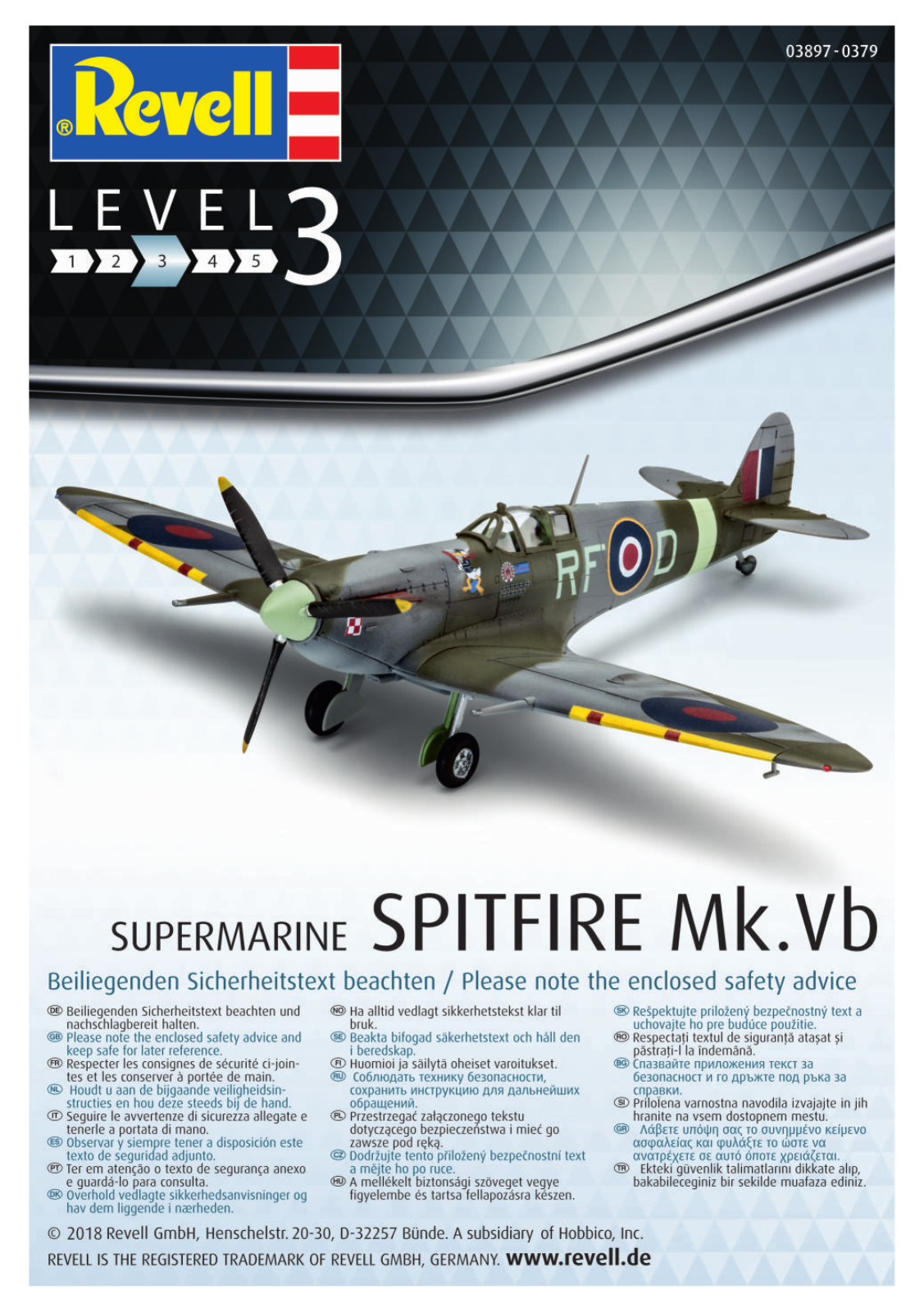 Revell Supermarine Spitfire Mk.Vb User Manual