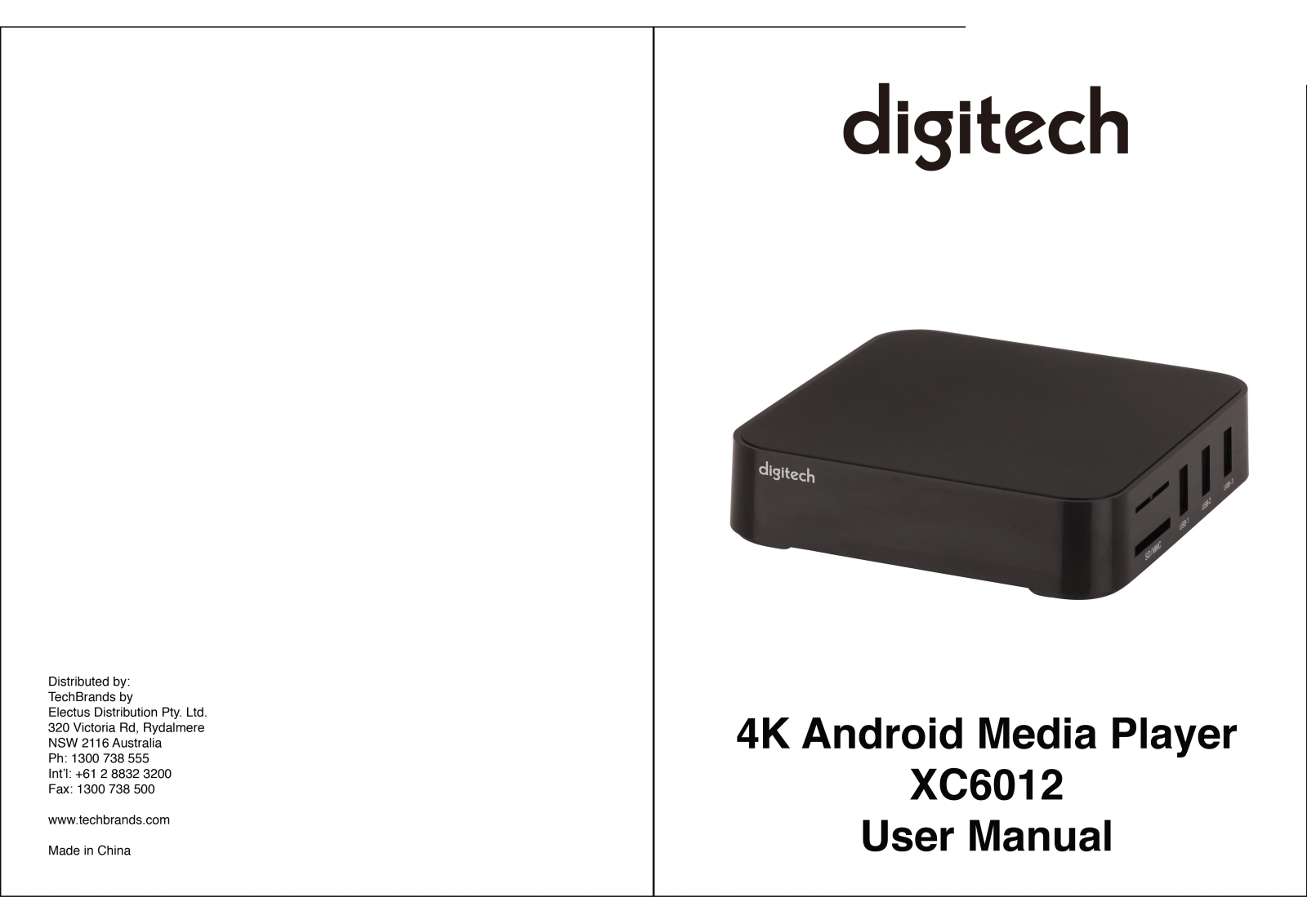 Digitech XC6012 User Manual