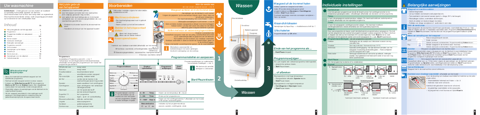 Siemens WM14S490NL User manual