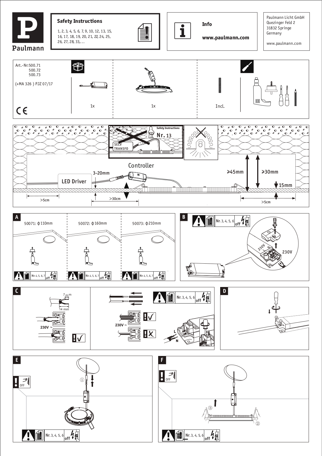 Paulmann 500.73 User Manual - ManualMachine.com
