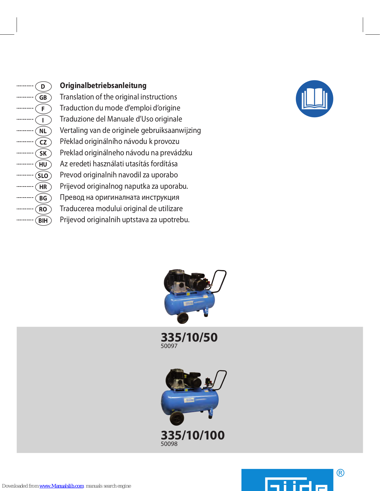 Gude 50097, 50098 Translation Of The Original Instructions