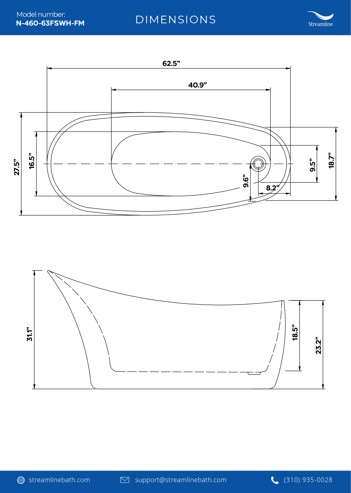 Streamline Bath SLBH7833 Specifications - ManualMachine.com