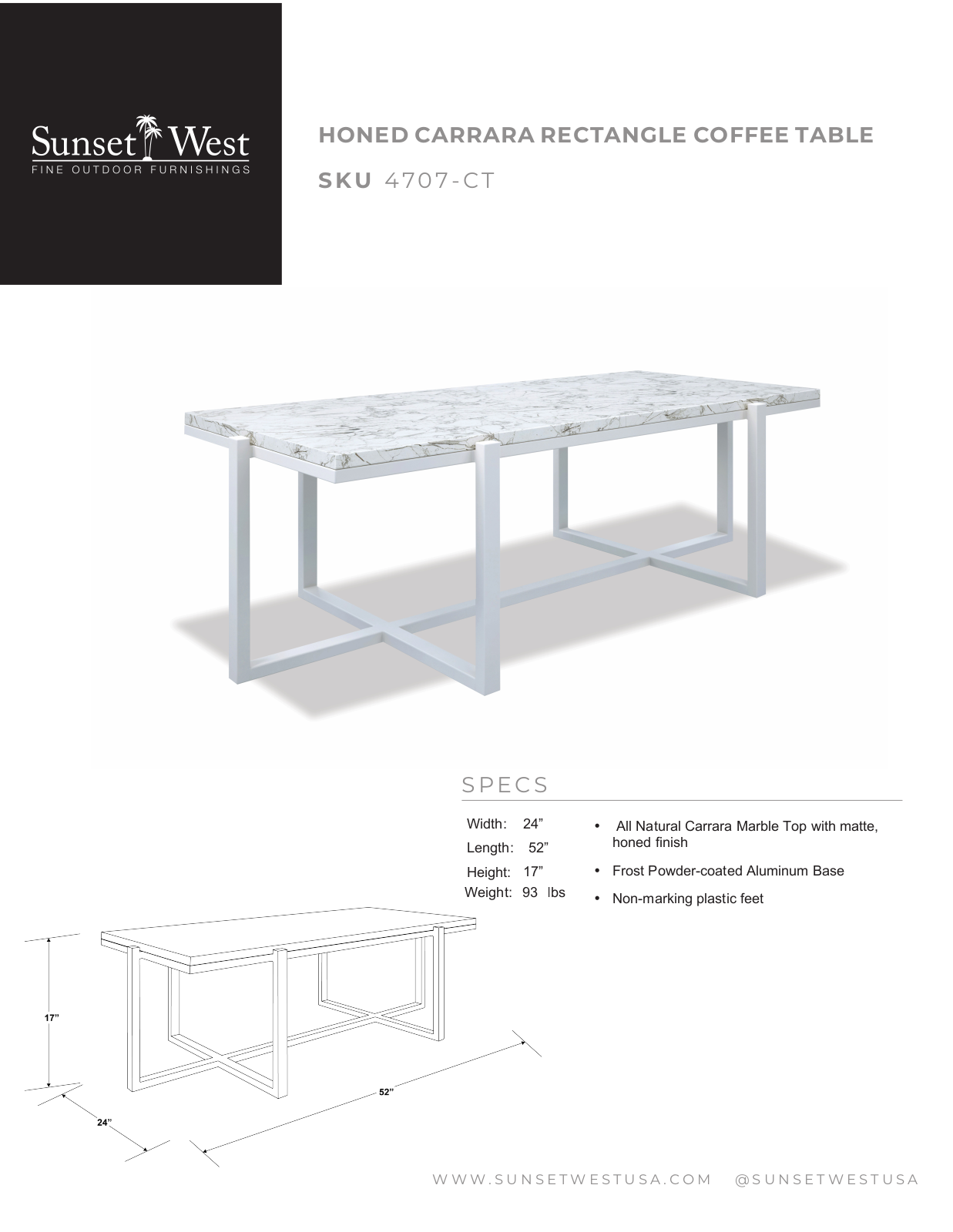 Sunset West XSW10109 Specifications - ManualMachine.com