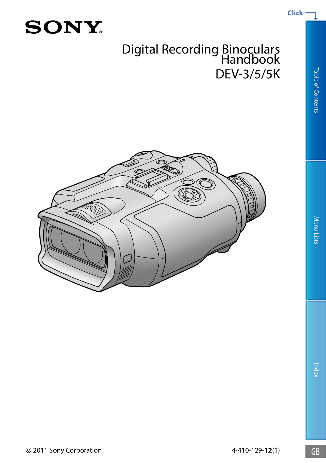 Sony DEV-5, DEV-5K, DEV-3 User Manual