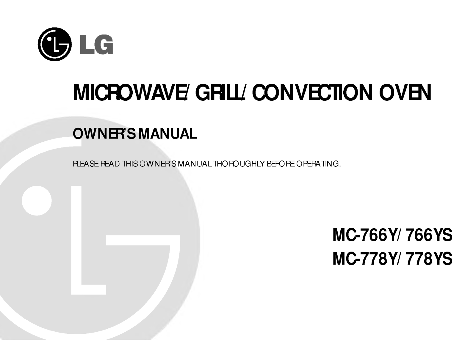 LG MC-778Y User Manual