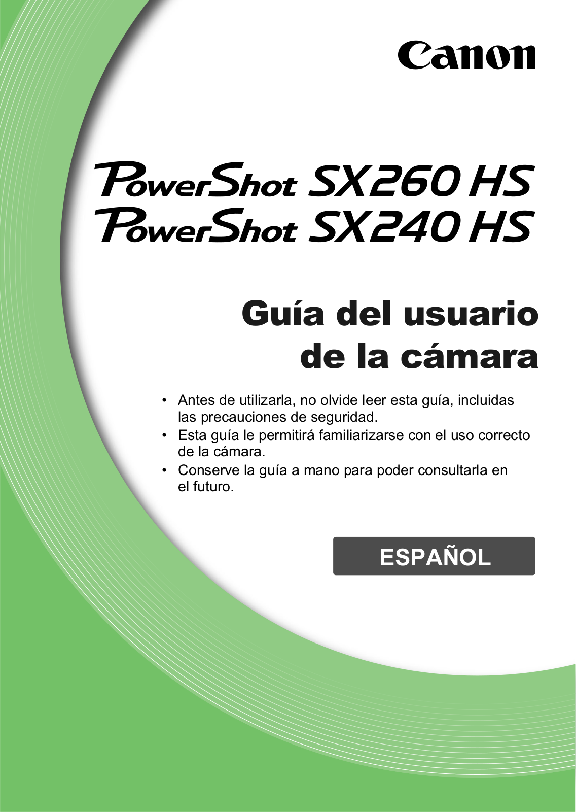 Canon SX240 HS User Manual