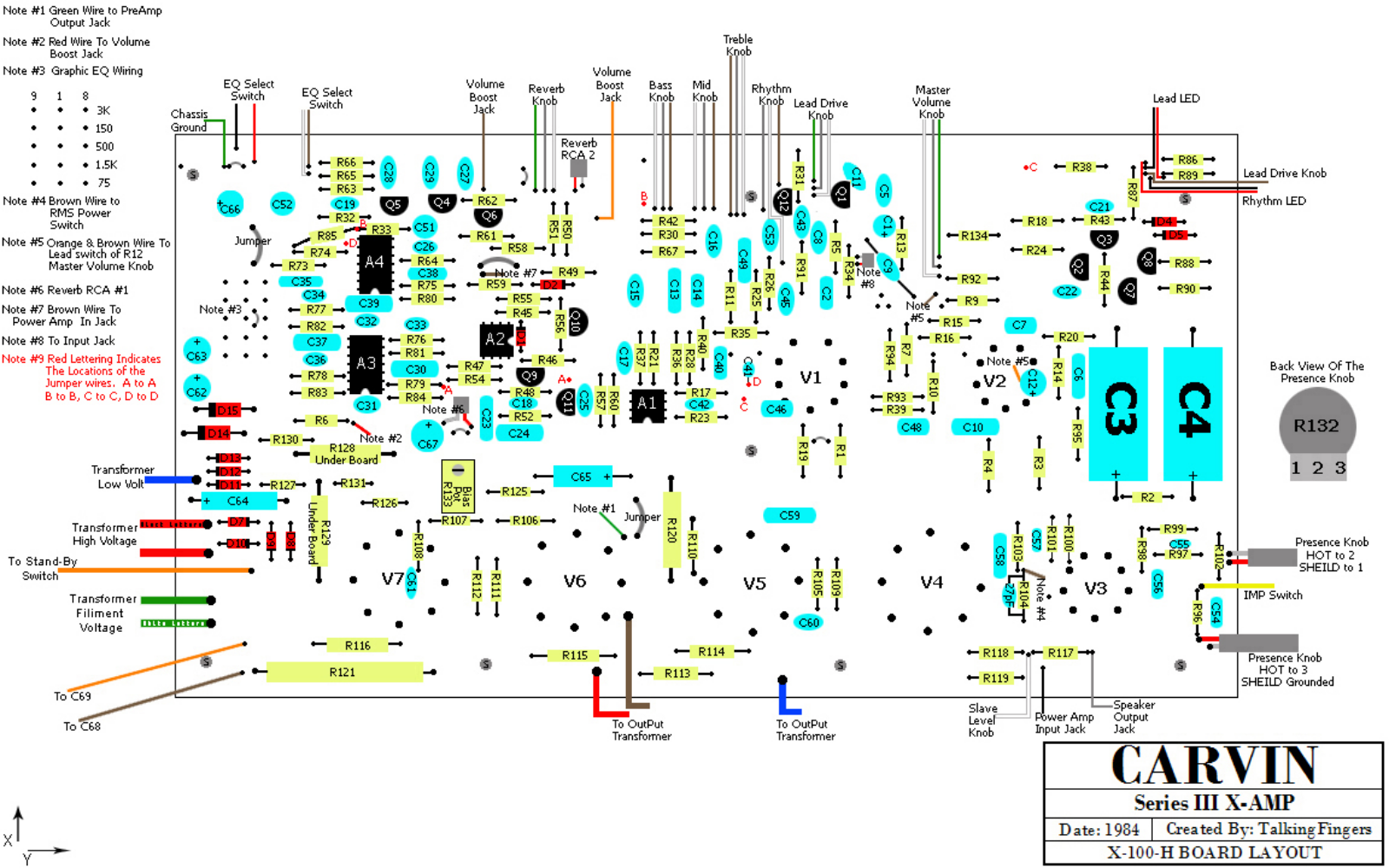 Carvin x 100 schematic