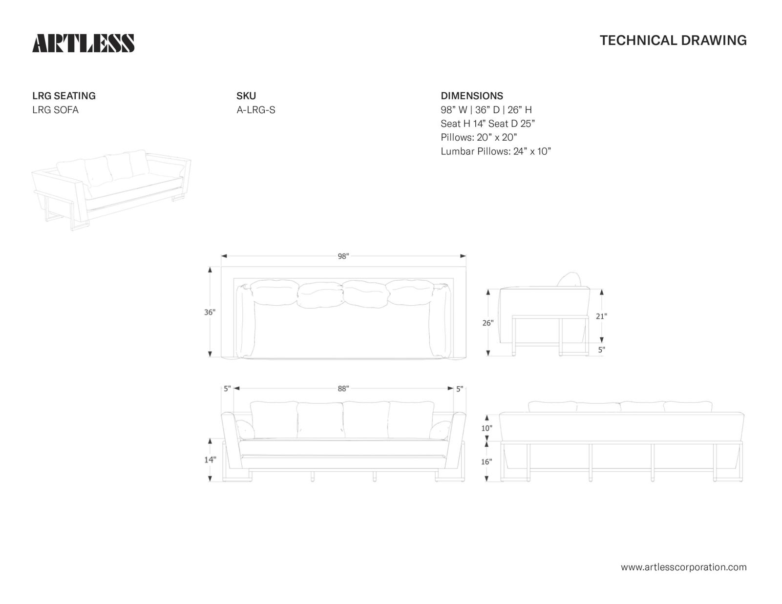 ARTLESS LYS1301 Dimensions - ManualMachine.com