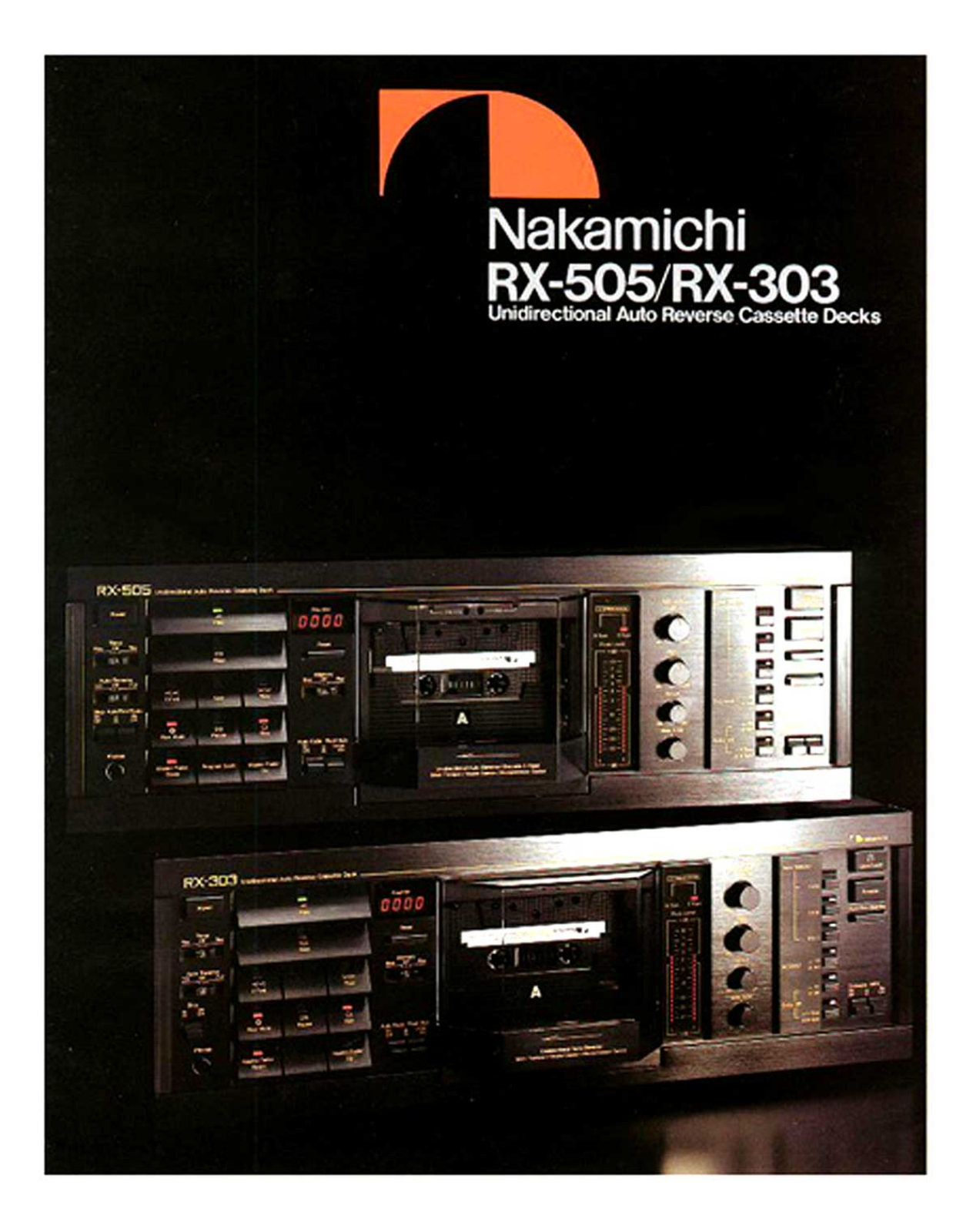 Nakamichi RX-303, RX-505 Brochure