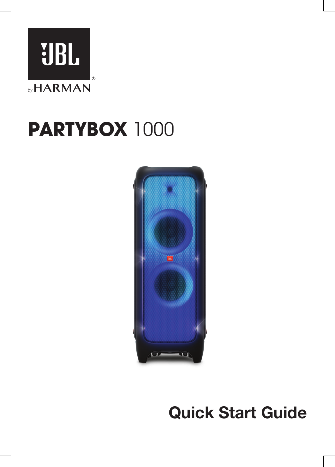 JBL PartyBox 1000 User Manual