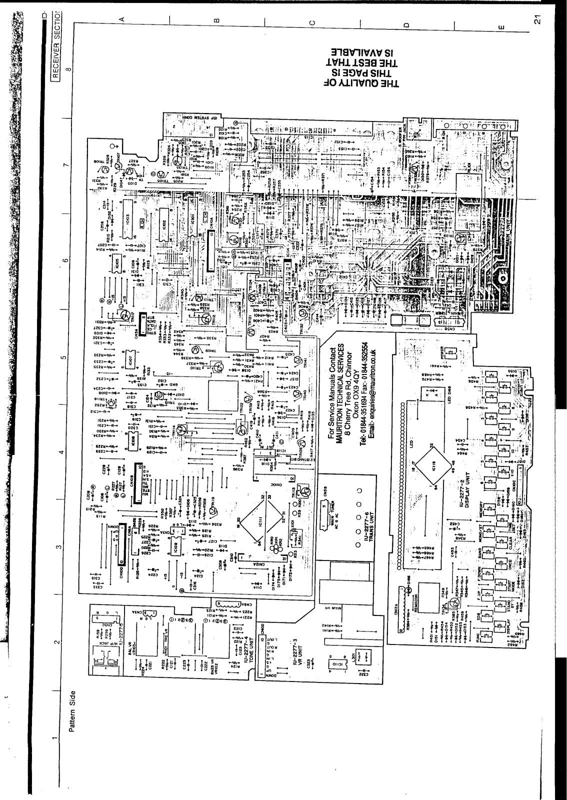 Denon UDRA-70, UDR-70, UCD-70 Schematic Diagram 3