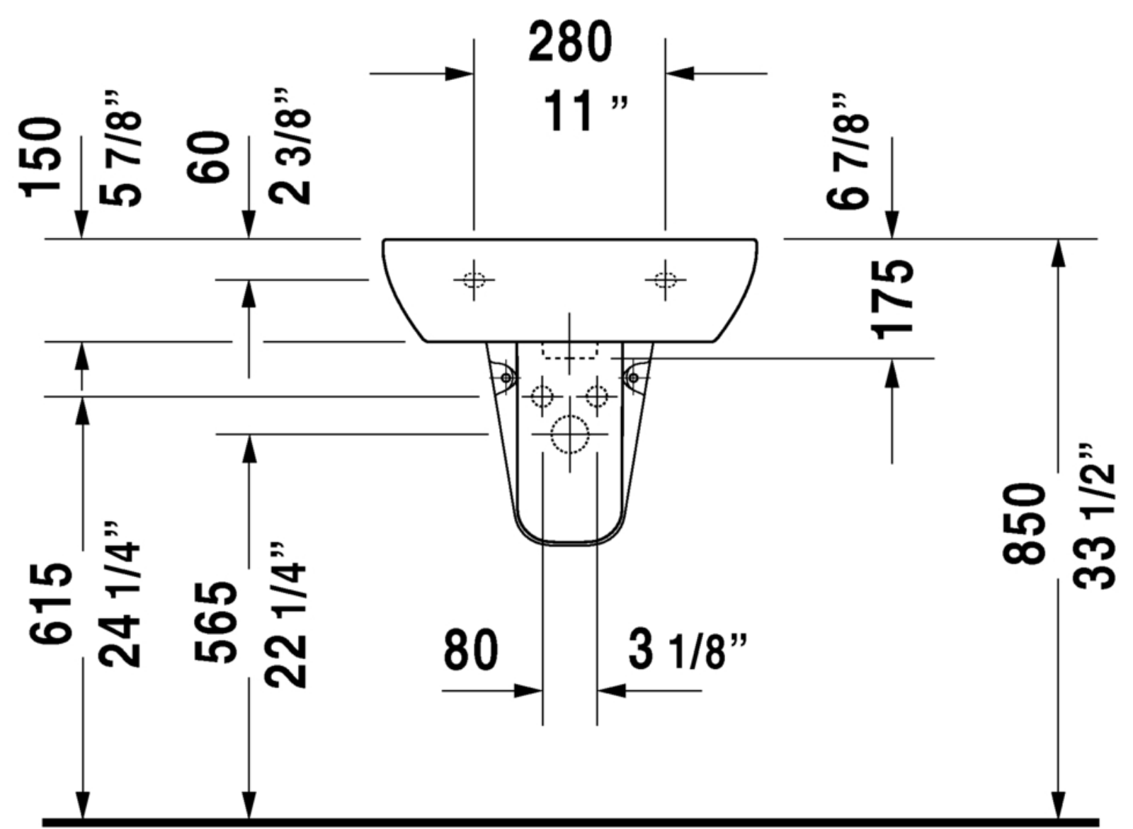 Duravit DRV1395 Dimensions - ManualMachine.com